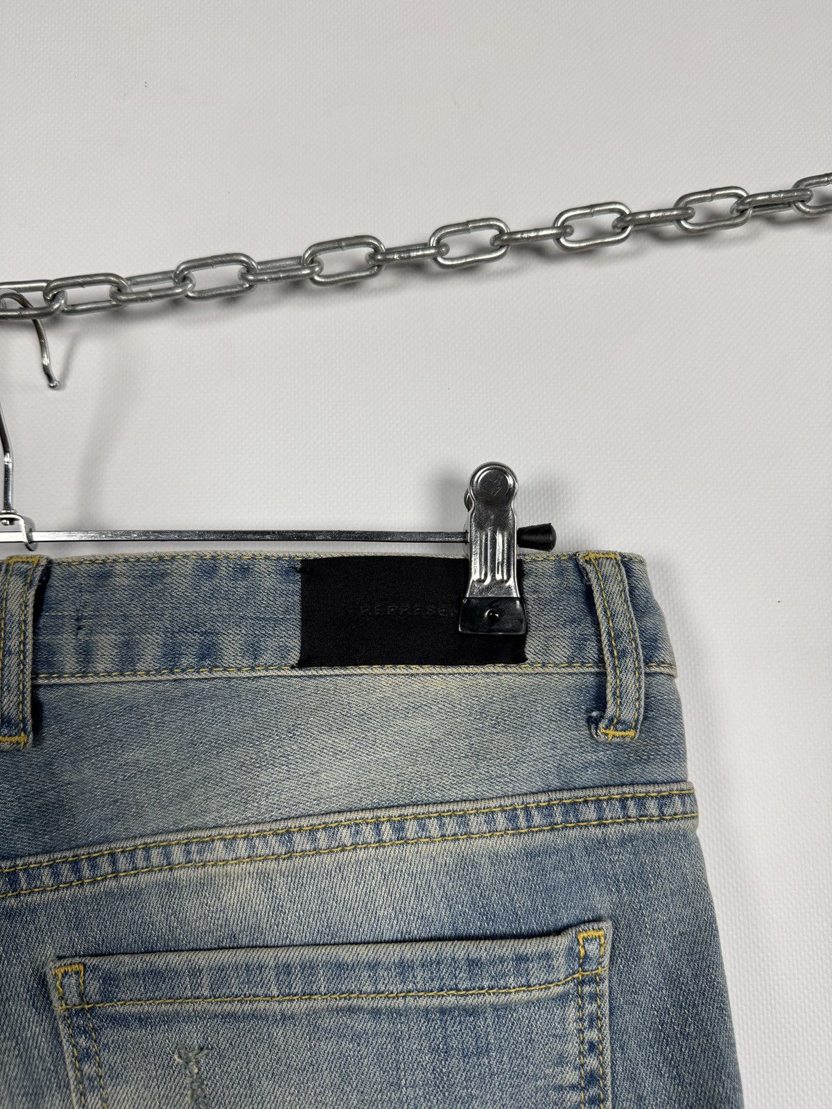 Represent Clo. Represent Destroyer Indigo Skinny Jeans Distressed Denim 30 Size US 30 / EU 46 - 17 Thumbnail