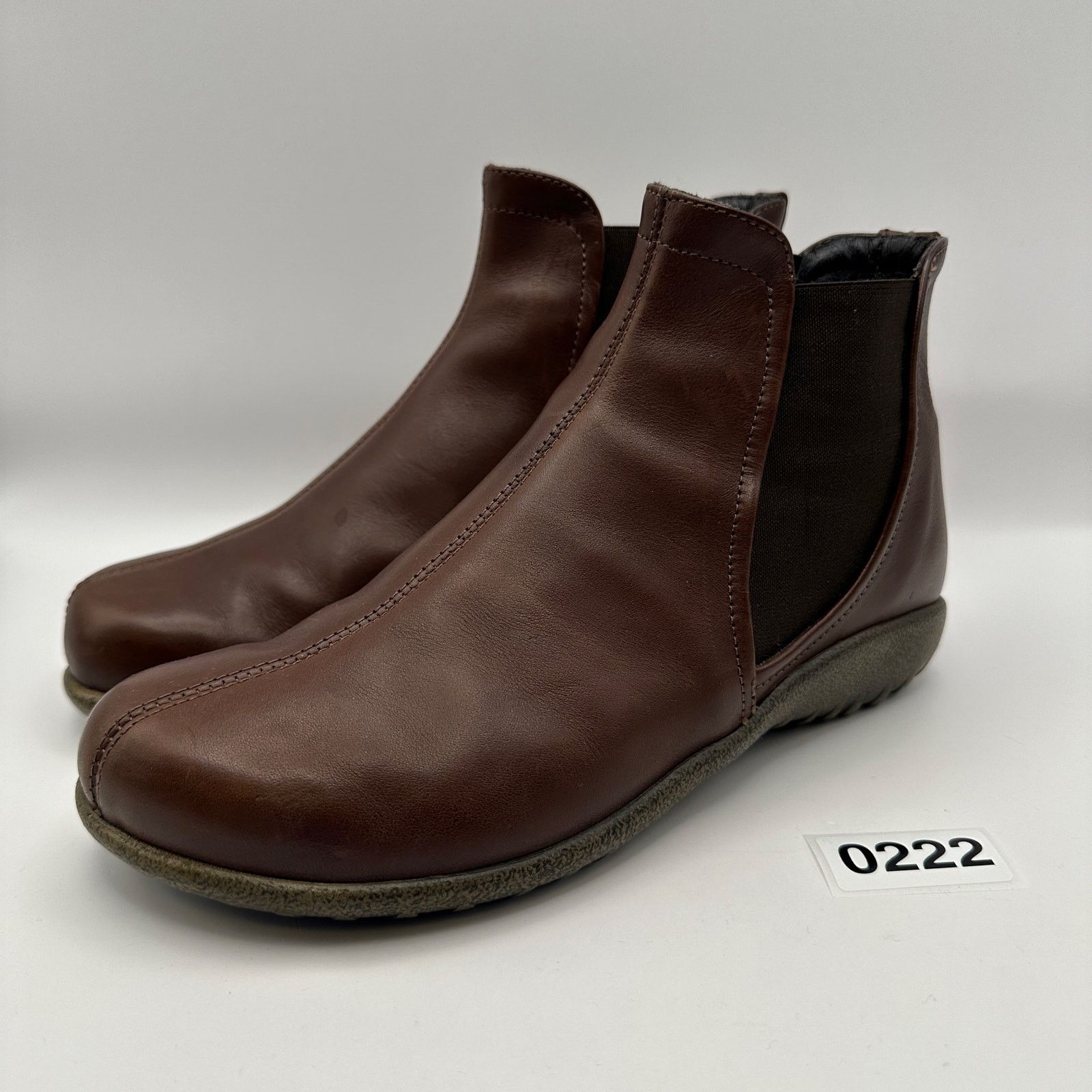 Other NAOT Size 37 Women's Chelsea Mid Brown Leather Rubber Sole Size US 6 / IT 36 - 1 Thumbnail