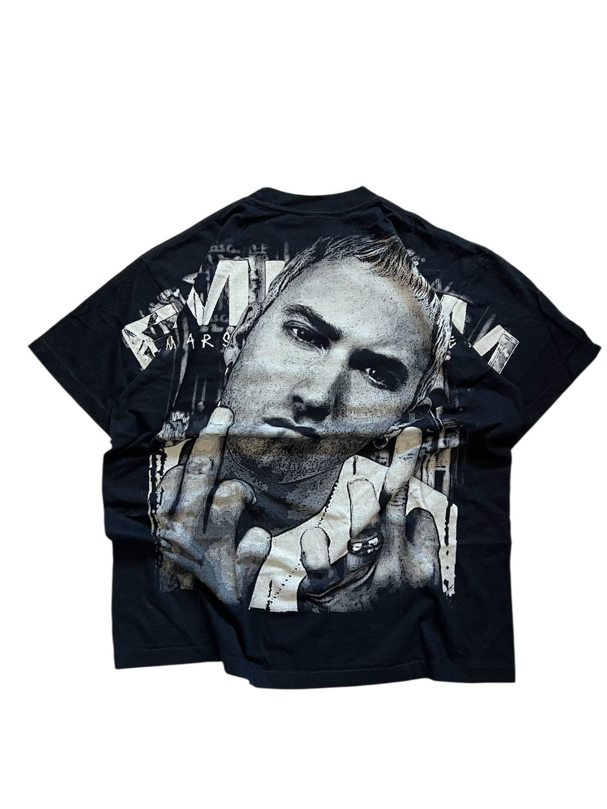Vintage Vintage Eminem “Middle Fingers” Graphic Tee Size US L / EU 52-54 / 3 - 3 Thumbnail
