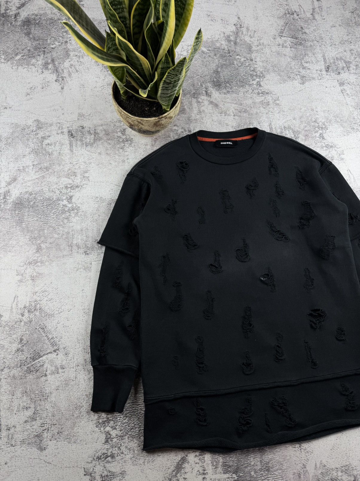 Diesel Vintage Diesel Y2K Patch-worked Sweatshirt Pullover Hoodie Size US L / EU 52-54 / 3 - 2 Thumbnail
