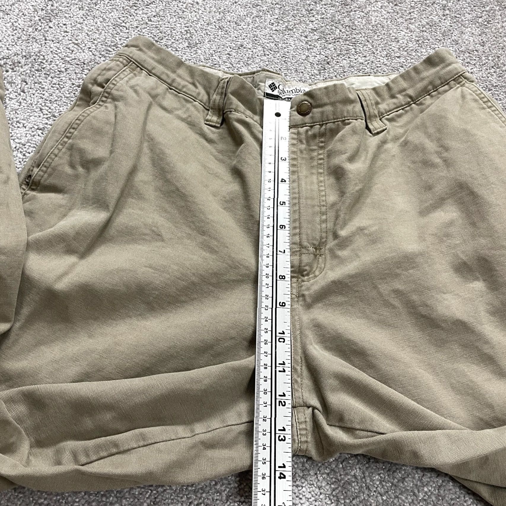 Vintage Columbia Pants Men 36 Beige Cotton Flat Front Straight Inseam 29 Mens Size US 36 / EU 52 - 7 Thumbnail