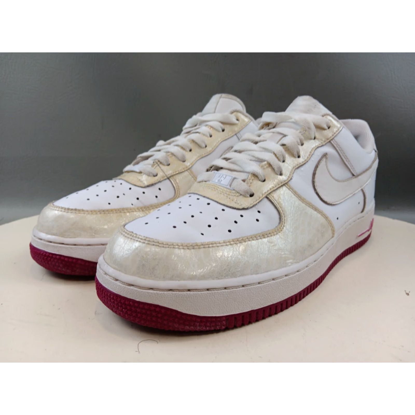 Nike Nike Air Force 1 Low Sneakers Womens Size 12 White Pearl Rave Pink 315115-116 Size US 12 / IT 42 - 3 Thumbnail