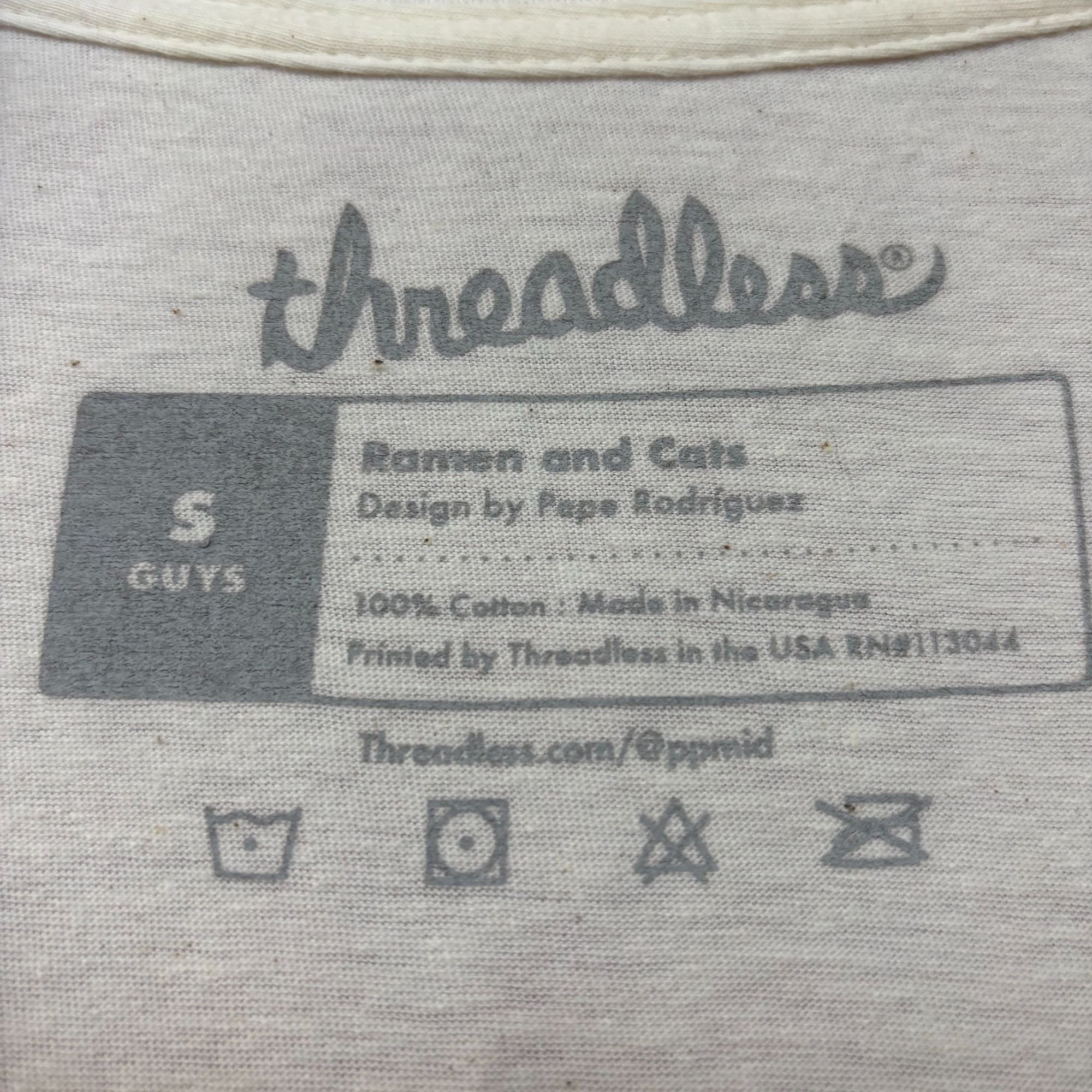 Threadless Threadless Ramen and Cats Kawaii Graphic Design T-shirt Smal Size US S / EU 44-46 / 1 - 4 Thumbnail