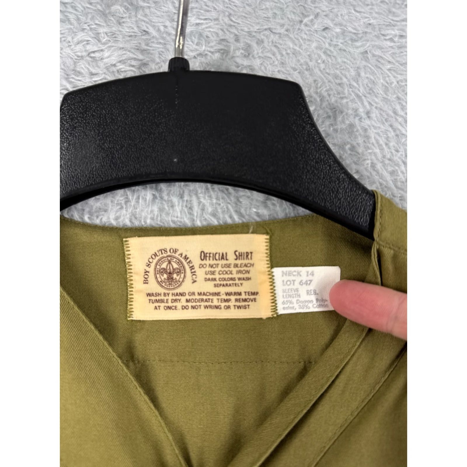 Vintage VINTAGE Boy Scouts of America Shirt Green 14 Neck 70s Polyester Men Small S Shirt Size US S / EU 44-46 / 1 - 7 Thumbnail