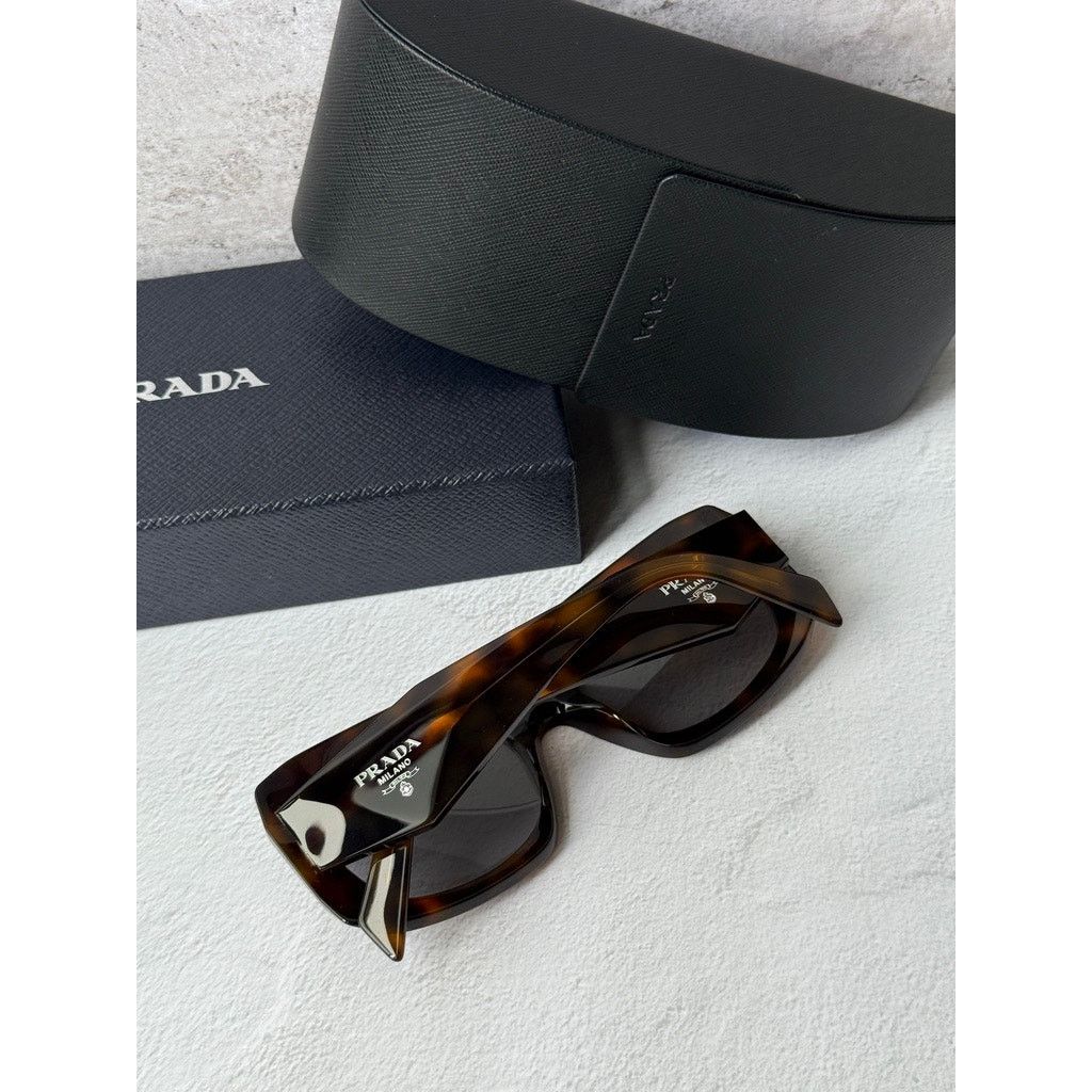 Prada NEW Prada PR B23S Sunglasses in Havana Brown $489 Size ONE SIZE - 2 Thumbnail