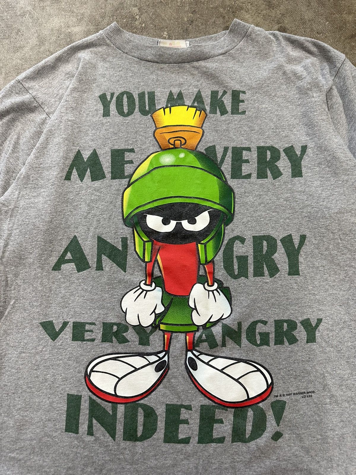 Cartoon Network Vintage 90s Looney Tunes Marvin The Martian T-Shirt Size US M / EU 48-50 / 2 - 4 Thumbnail