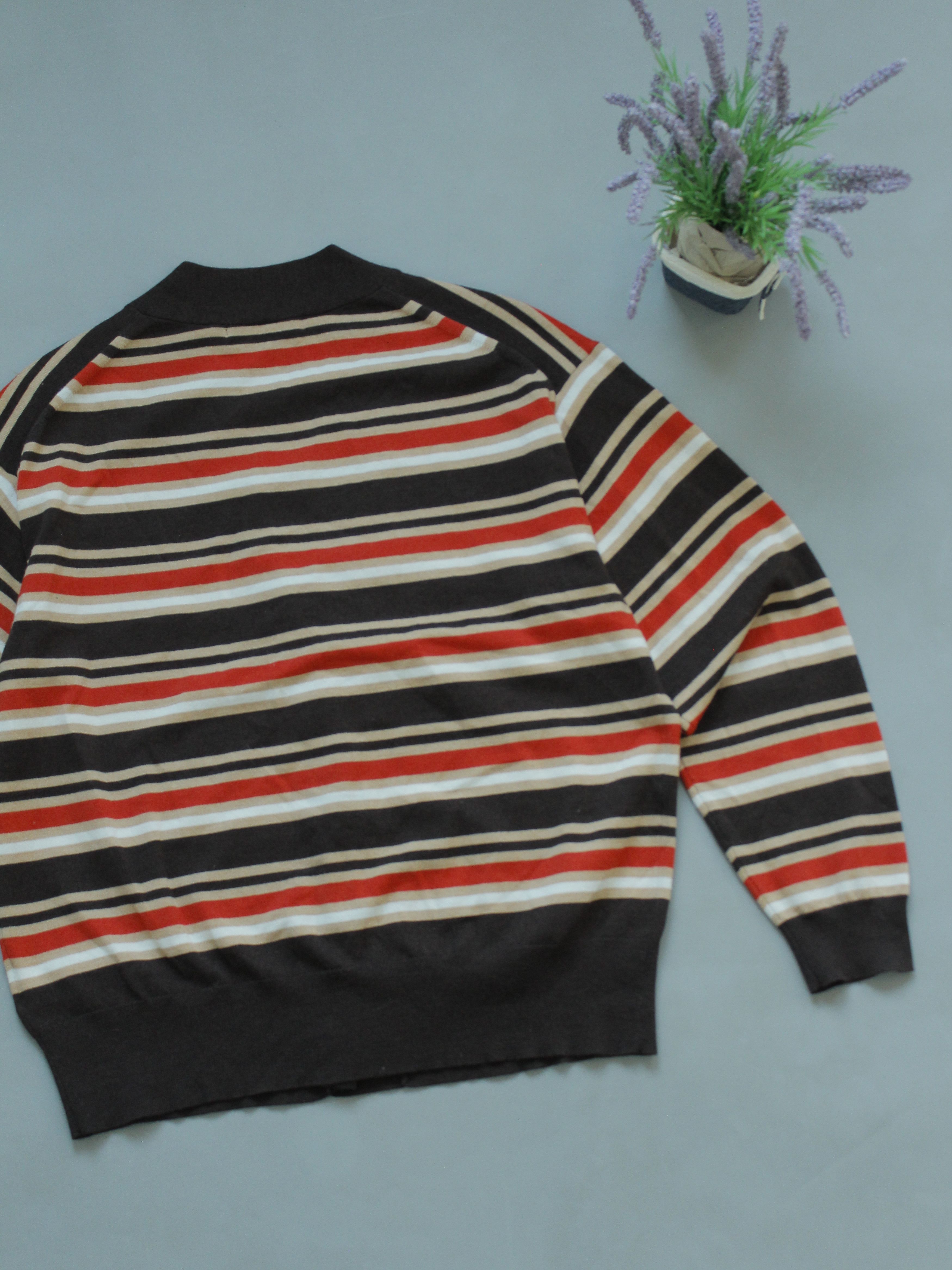 Marni × Uniqlo MARNI x Uniqlo Womens Wool Cardigan Striped Sweater Buttons Size XS / US 0-2 / IT 36-38 - 5 Thumbnail