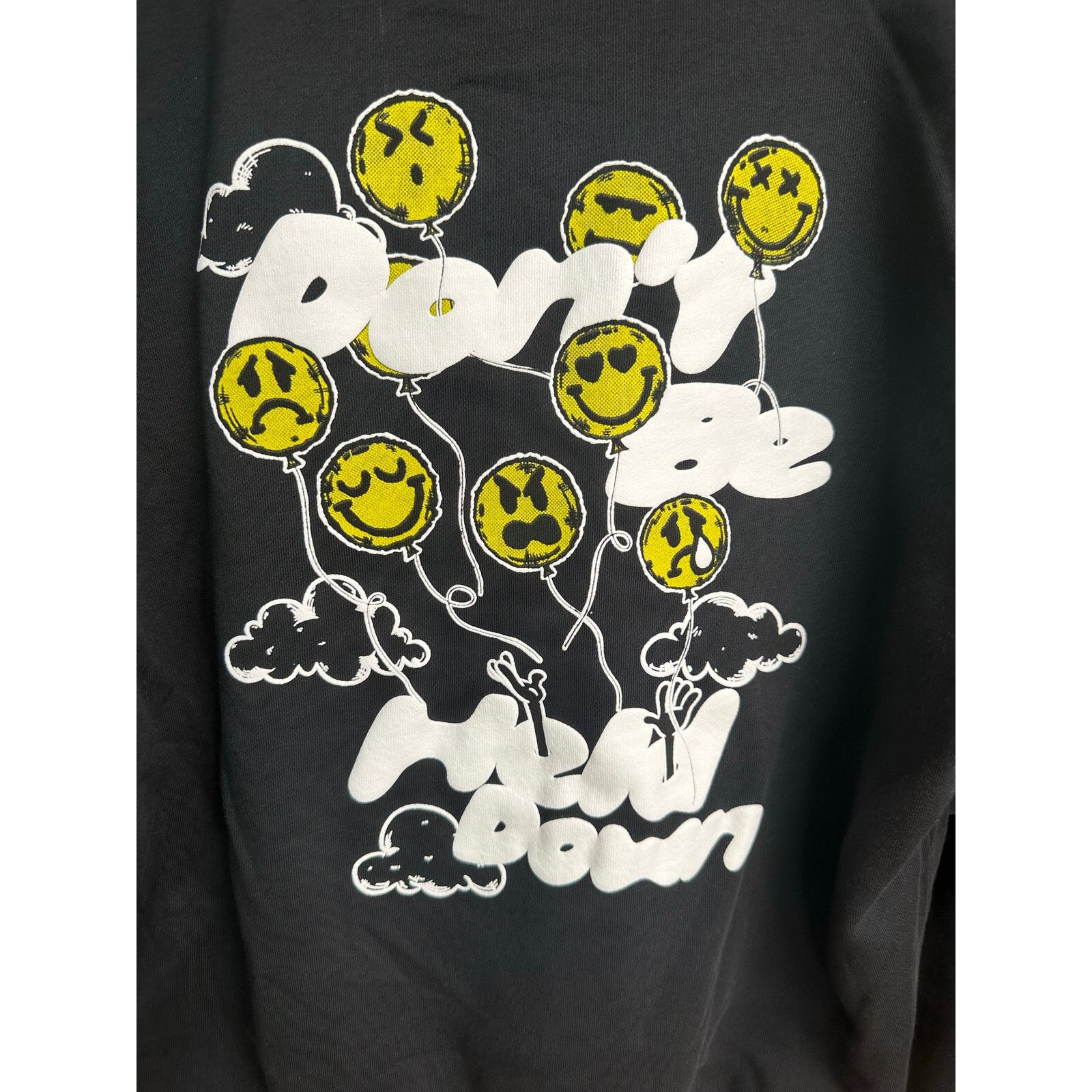 Fabletics Fabletics x S.W. Smiley Cotton Black Hoodie - Size M - New Size US M / EU 48-50 / 2 - 4 Thumbnail
