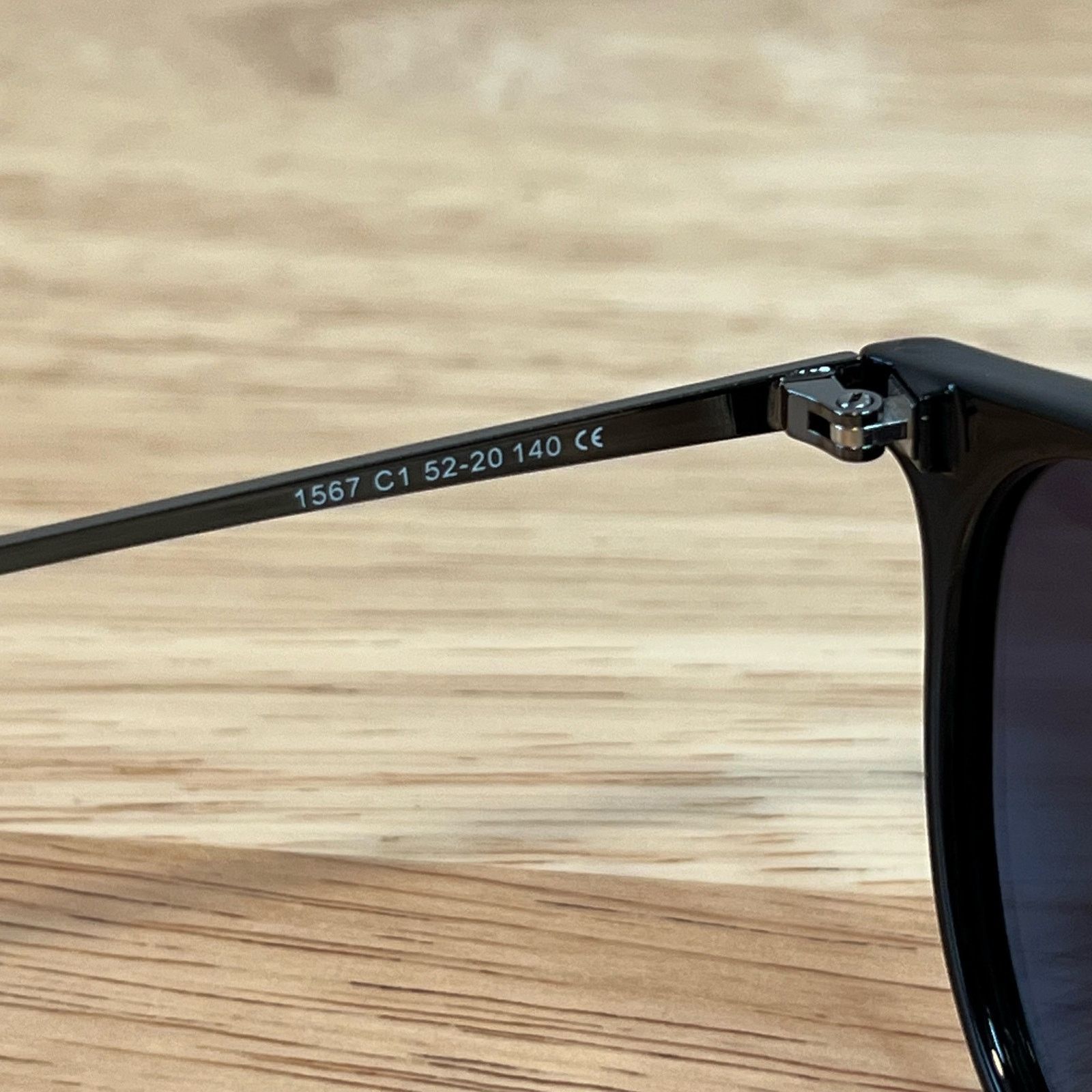 Other Sungait Vintage Round Black Sunglasses 1567 52-20-140 Unisex Size ONE SIZE - 8 Thumbnail
