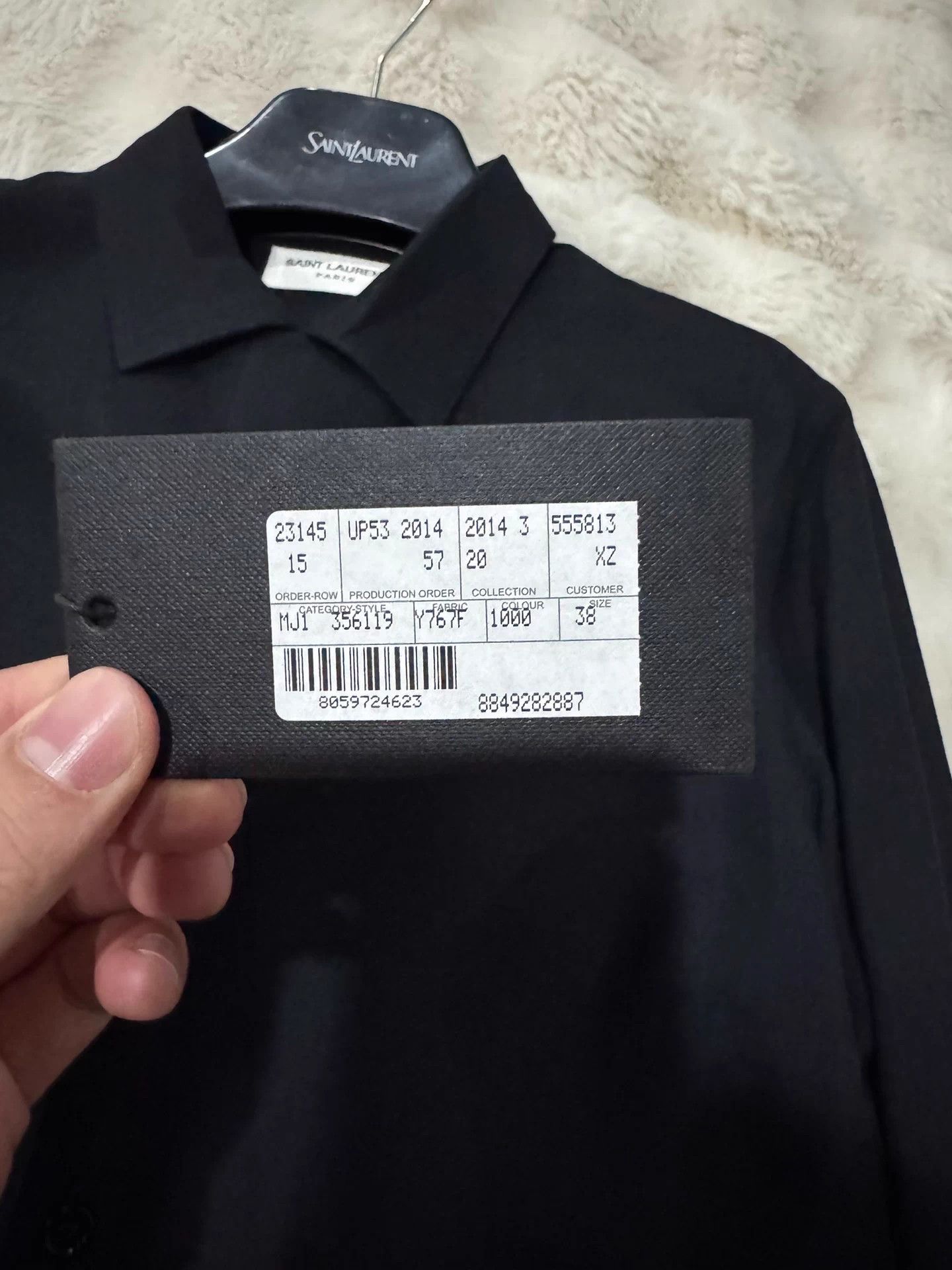 Saint Laurent Paris Saint Laurent Hedi Slimane era solid color shirt Size US XXS / EU 40 - 4 Thumbnail