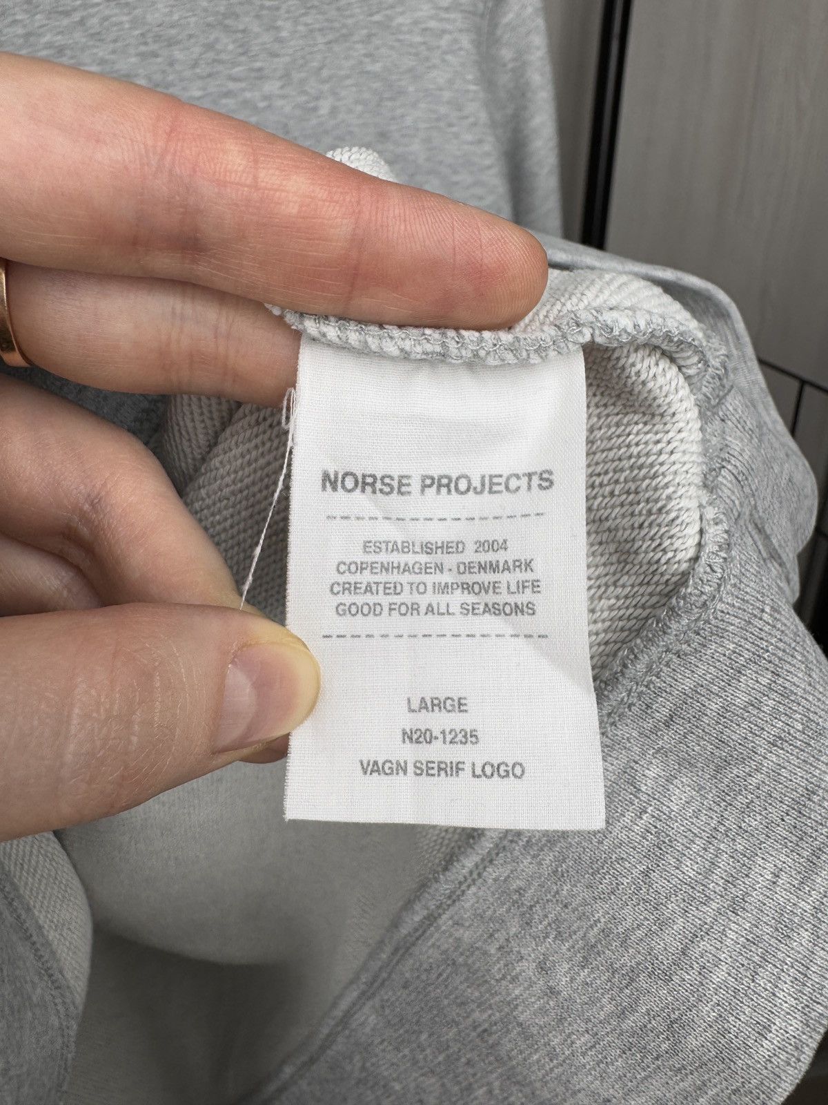 Norse Projects Norse Projects VAGN SERIF LOGO Sweatshirt Men's Crew Neck L Size US L / EU 52-54 / 3 - 9 Thumbnail