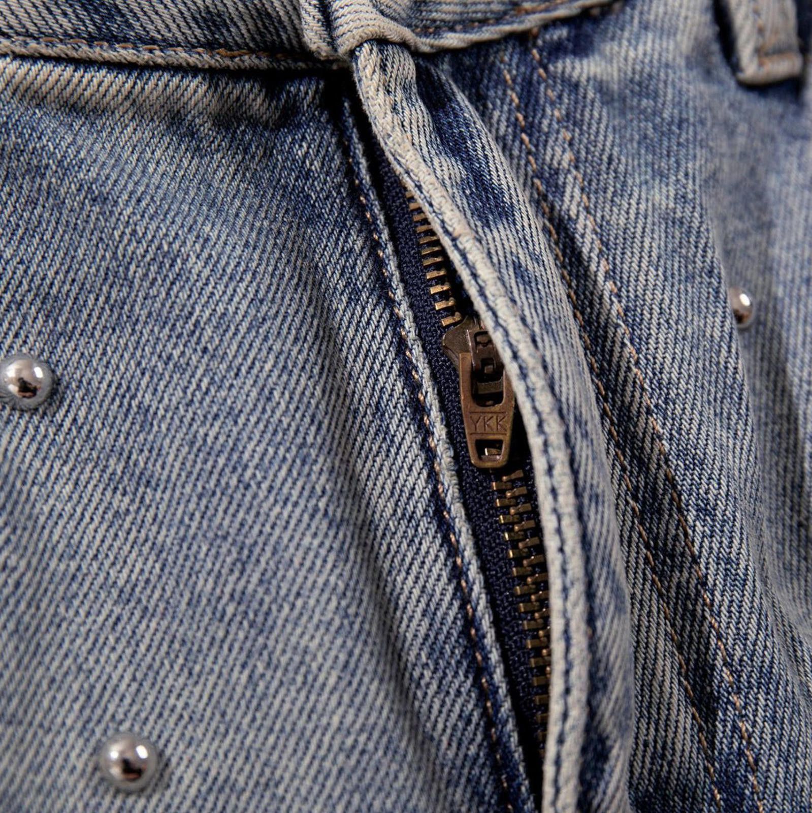 Jean Premium Washed Wide-Leg Denim Jeans Size US 32 / EU 48 - 2 Thumbnail