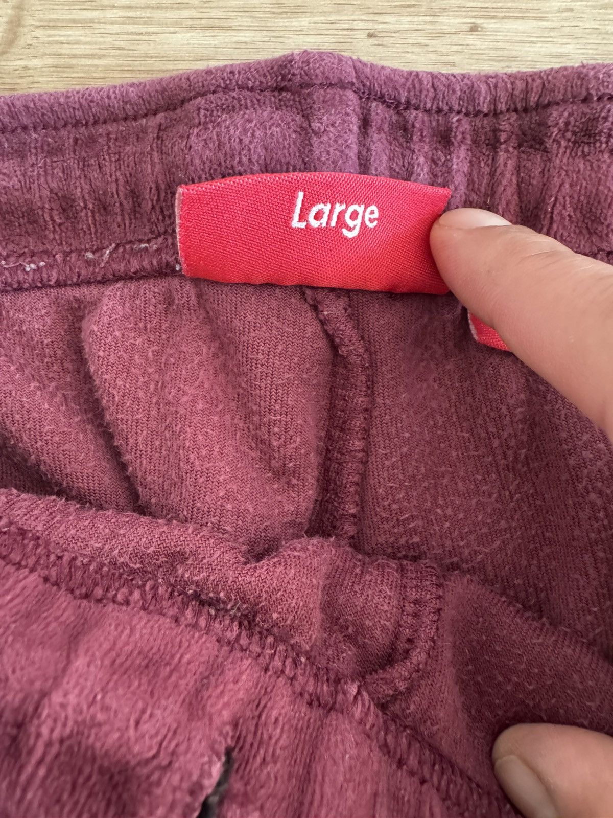 Supreme Supreme Burgundy fleece sweatpants Size US 32 / EU 48 - 5 Thumbnail