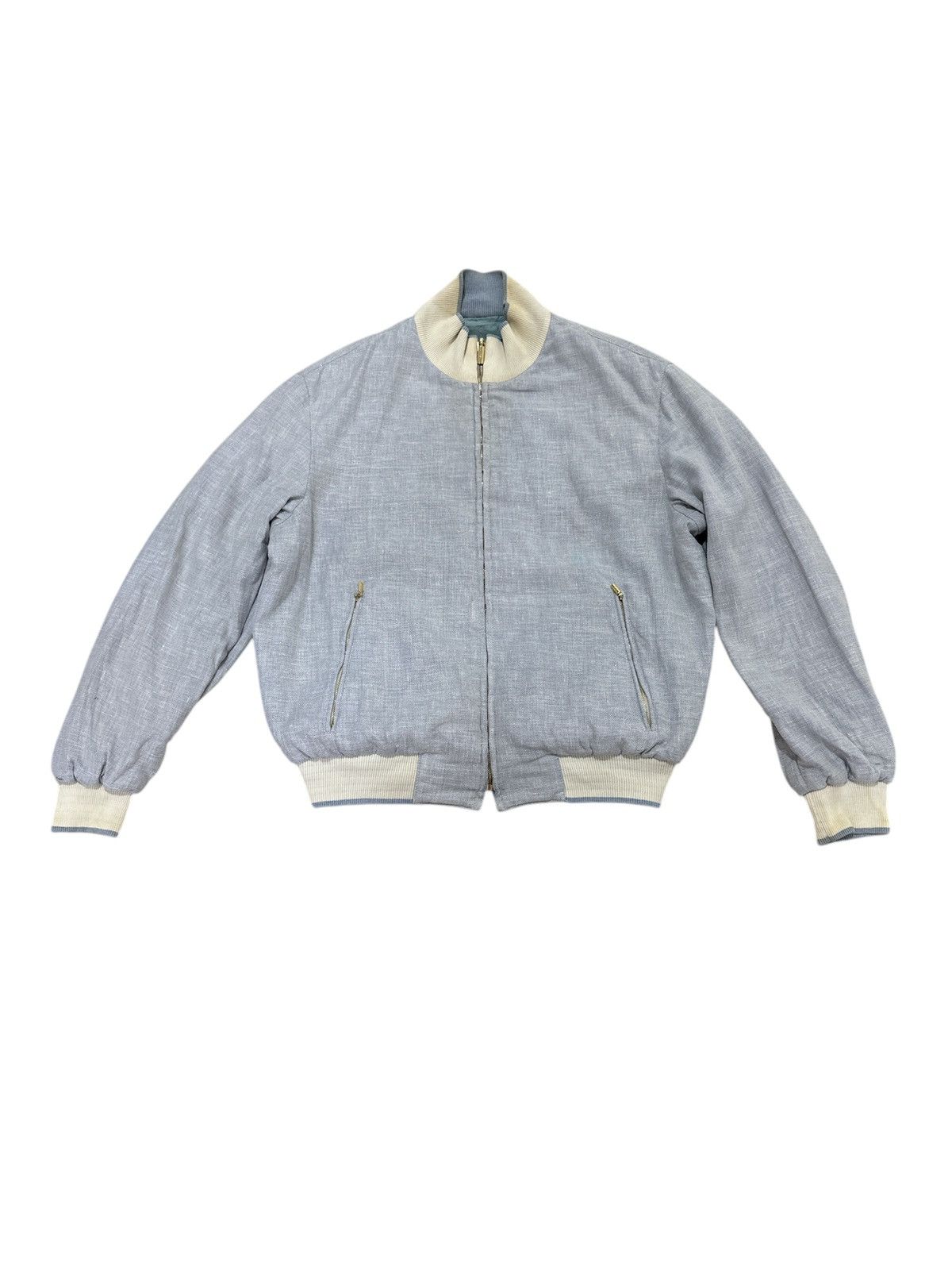 Brioni Brioni Luxury Bomber Jacket Style Reversible Design Size US L / EU 52-54 / 3 - 1 Thumbnail