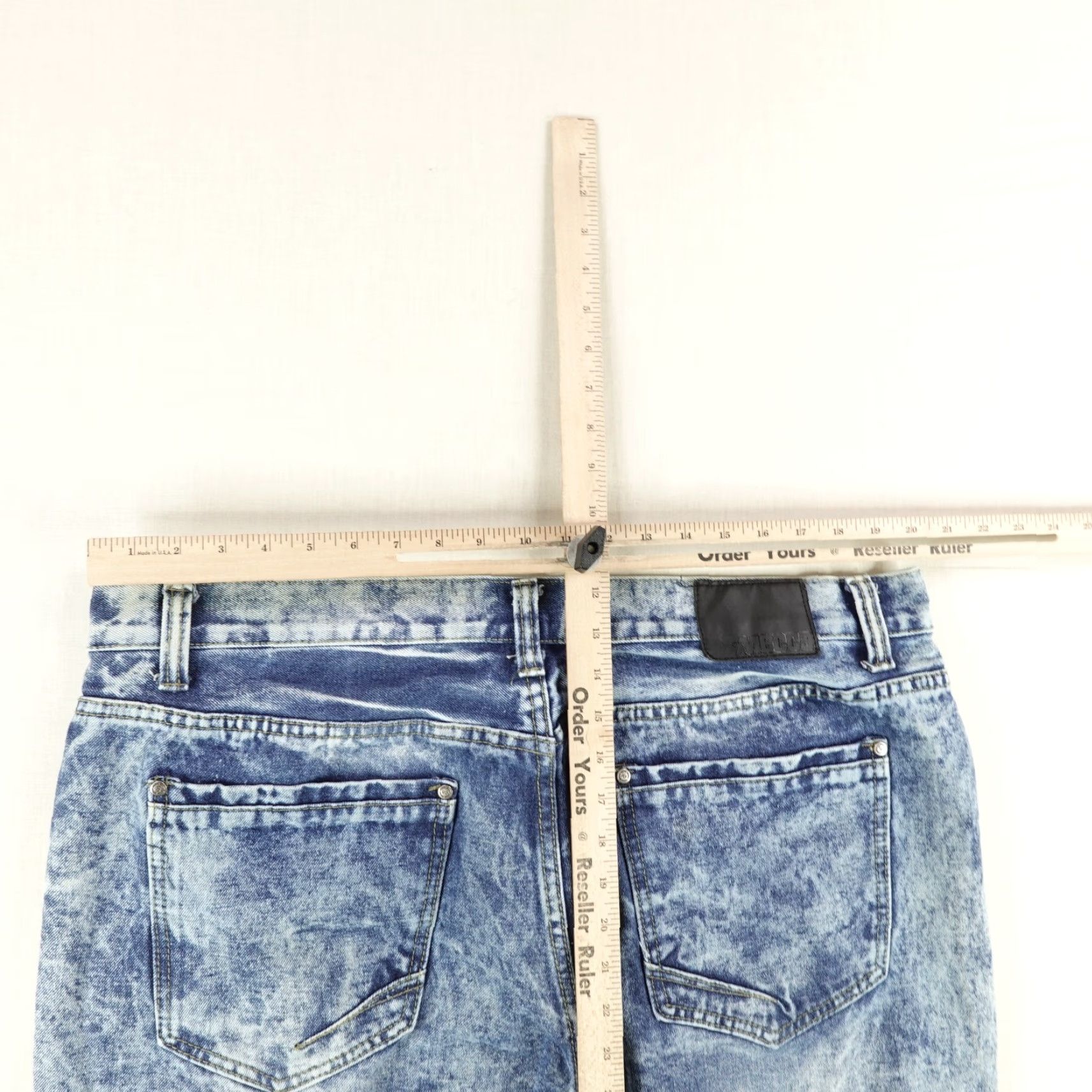 Vintage VINTAGE Mecca Shorts Mens 40 Blue Denim Jorts Distressed Baggy Faded 90s Hip Hop Casual Mens Regular Blue Denim Cotton Shorts Mecca 40 Mens Size US 40 / EU 56 - 7 Thumbnail