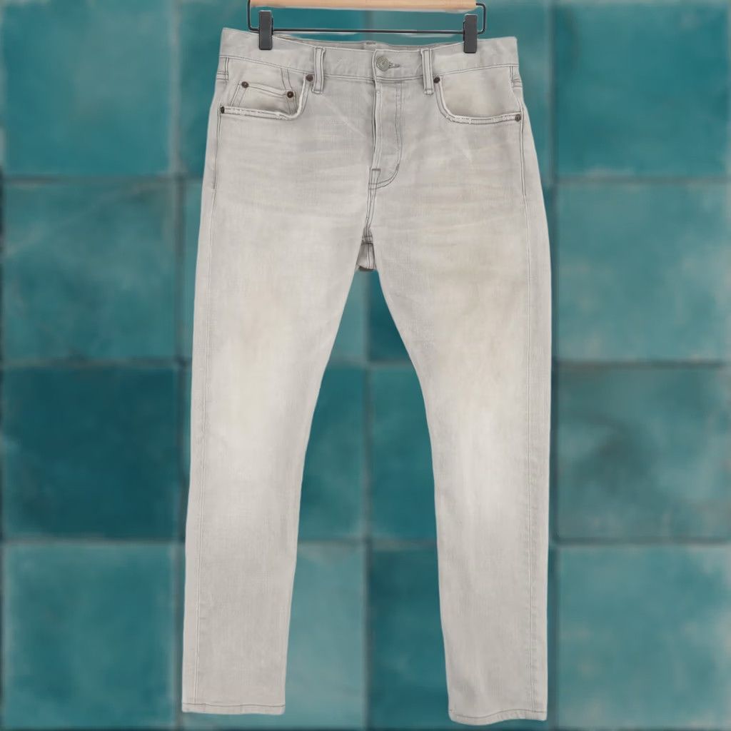 Allsaints AllSaints Jeans Mens 32 Gray Skinny Tapered Button Fly Stretch Denim Size US 32 / EU 48 - 1 Thumbnail