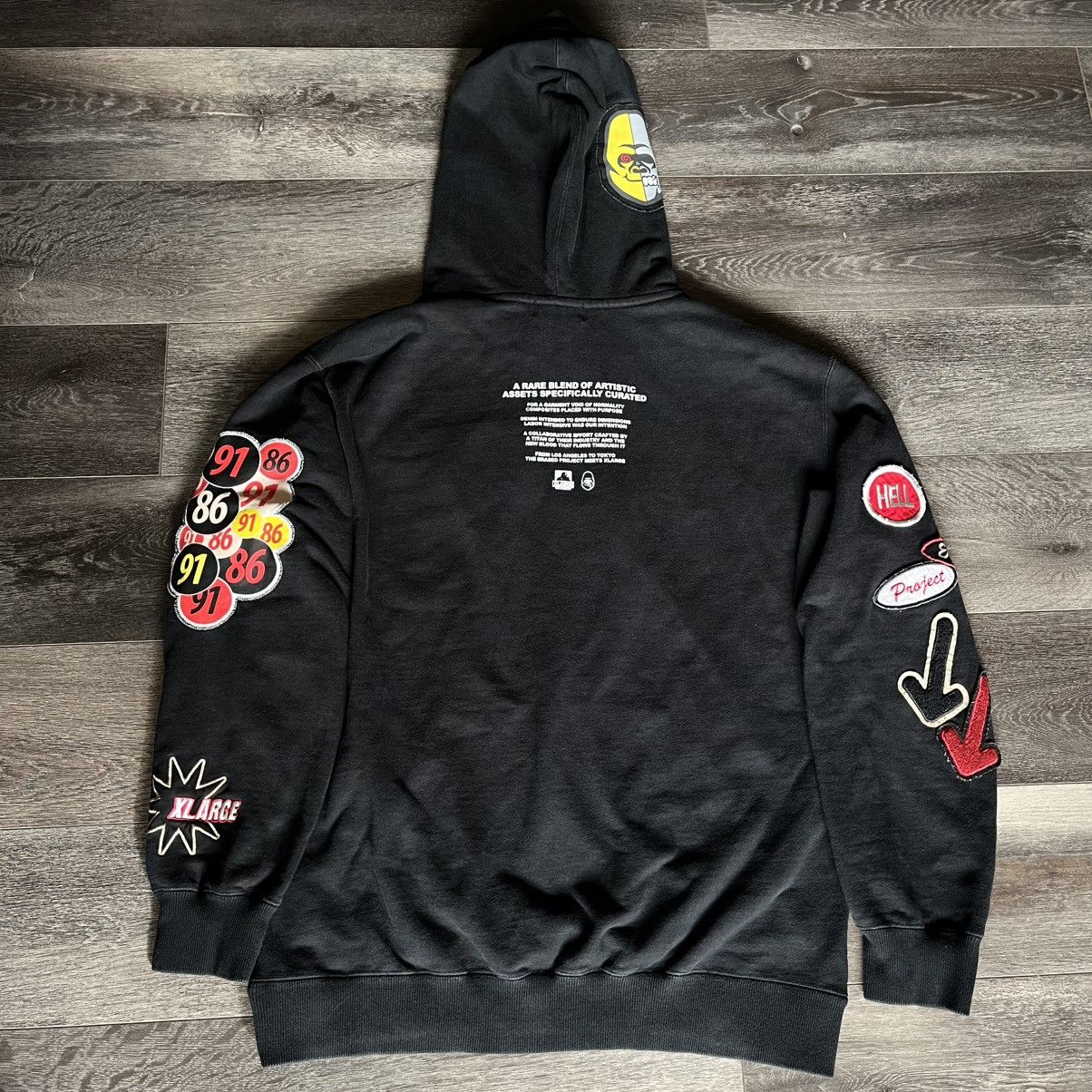 X-LARGE Rare Erased Project X-Large Patches Embroidered Logo Hoodie Size US XL / EU 56 / 4 - 2 Thumbnail