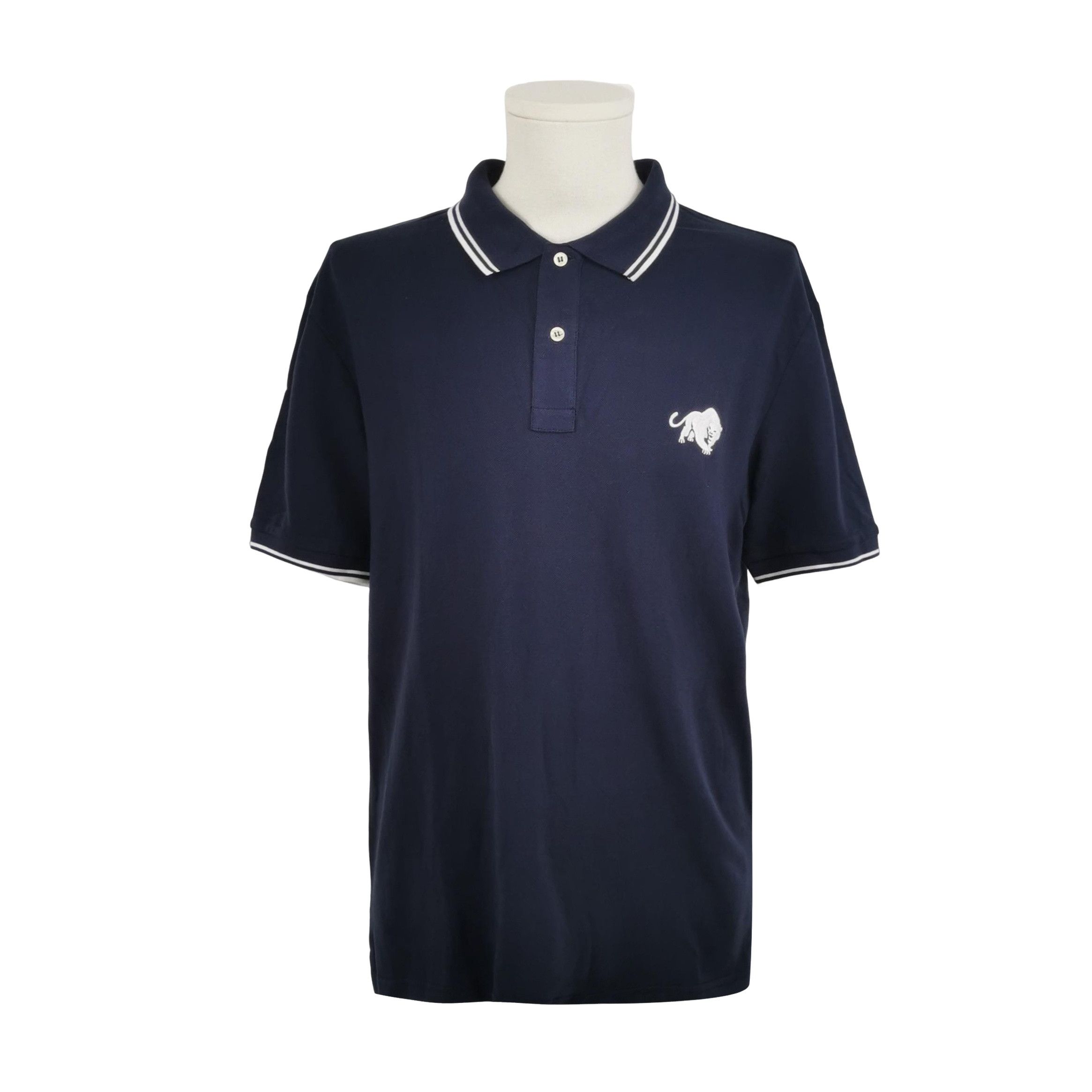 Prada Prada Striped Trim Logo Polo Shirt XL Size US XL / EU 56 / 4 - 1 Thumbnail