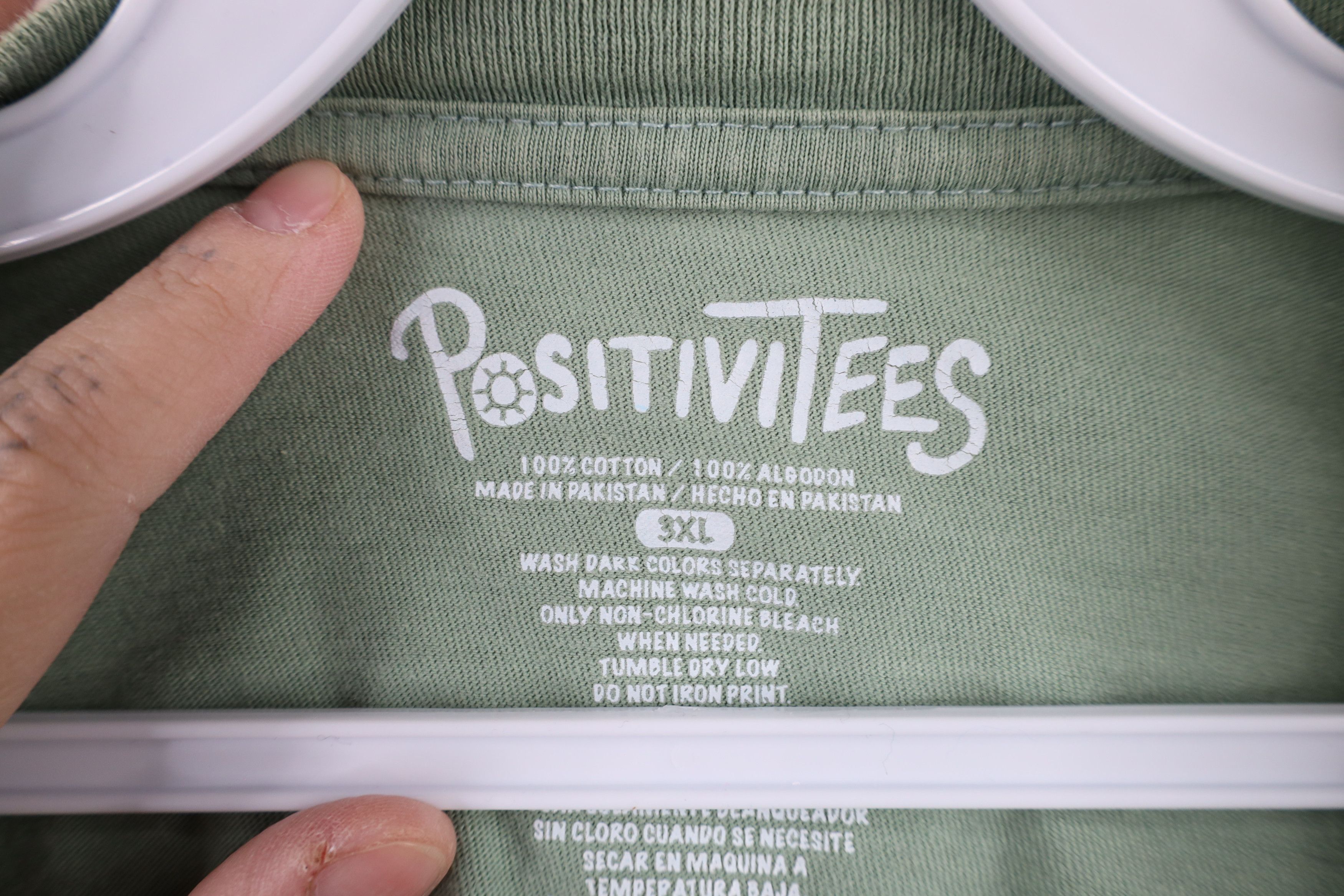 Vintage PositiviTees for the Hills Dog Mountains Long Sleeve T-Shirt Size US XXL / EU 58 / 5 - 7 Thumbnail