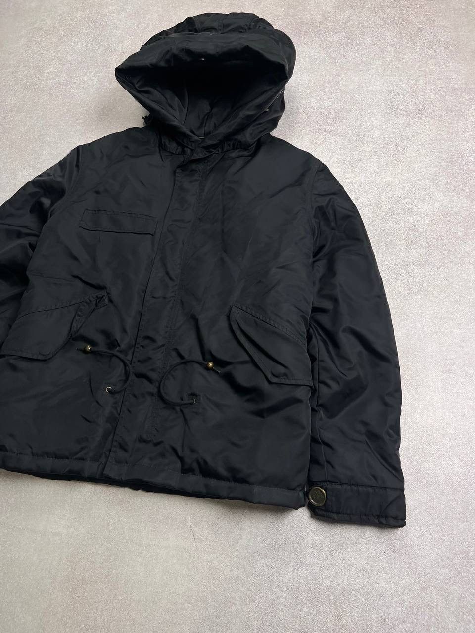 MR & MRS ITALY Vintage Mr & Mrs Italy Black Hooded Black Jacket Y2K S Size S / US 4 / IT 40 - 4 Thumbnail