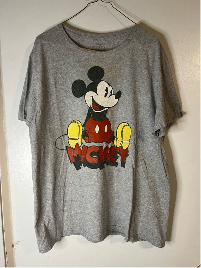 Disney Men's Disney Mickey Mouse T-Shirt Size L Gray Size US L / EU 52-54 / 3 - 1 Thumbnail