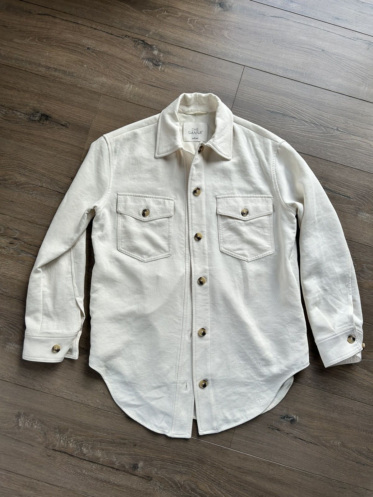 Aritzia Aritzia ecru shirt jacket oversized XS S M Size XS / US 0-2 / IT 36-38 - 1 Thumbnail