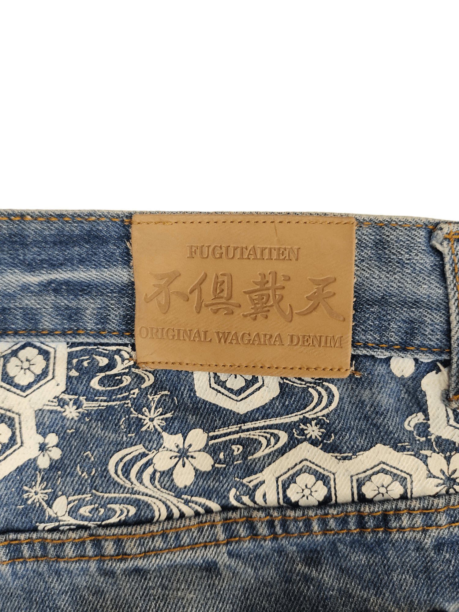 Karakuri Tamashii Fugutaiten Raijin And Fujin Embroidered Jeans Karakuri Y2k Size US 40 / EU 56 - 15 Thumbnail