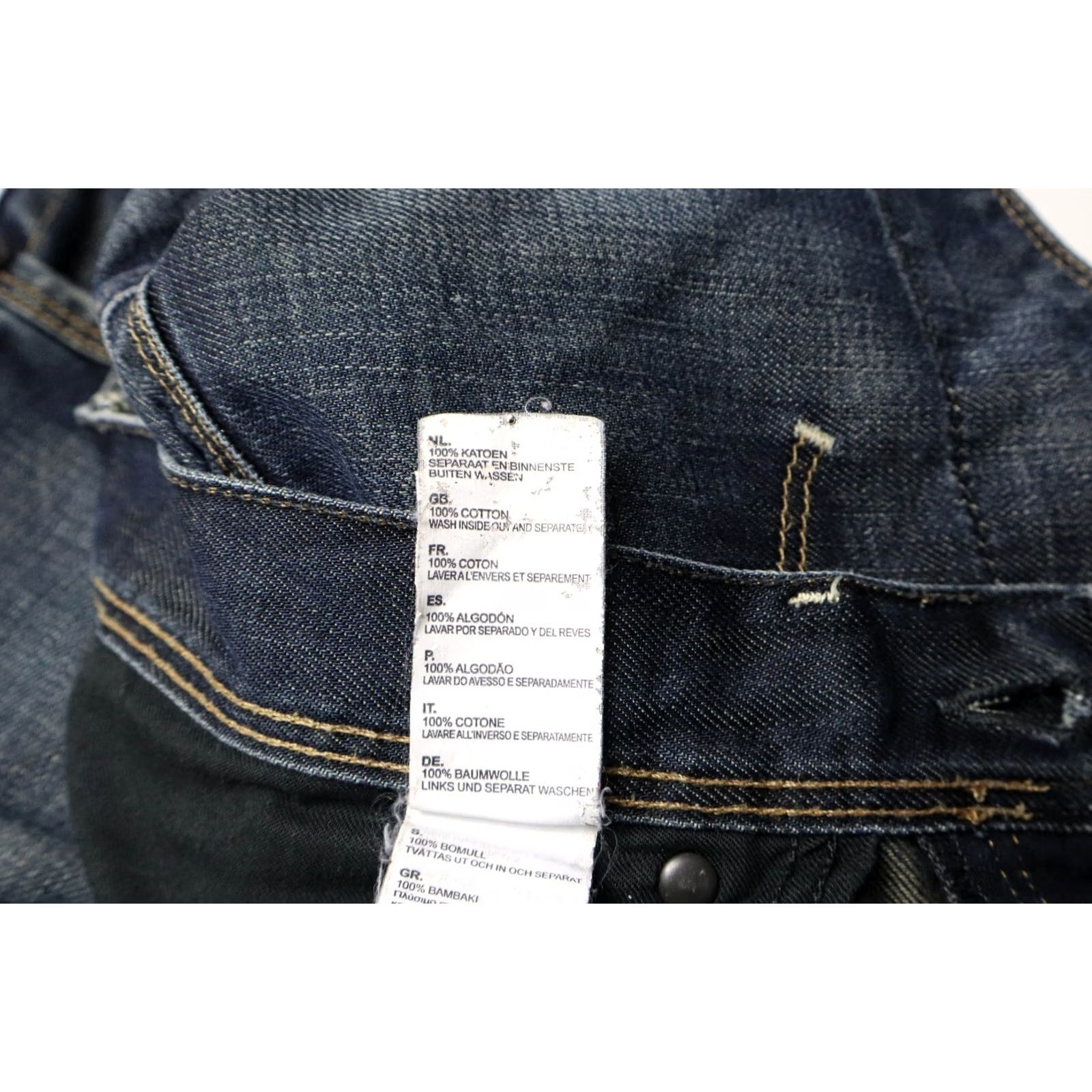 G-Star G-STAR Jeans Men's W32/L32 Regular Blue Faded Whiskers Button Fly Logo Classic Denim Jeans Mens Regular Fit Size US 32 / EU 48 - 7 Thumbnail