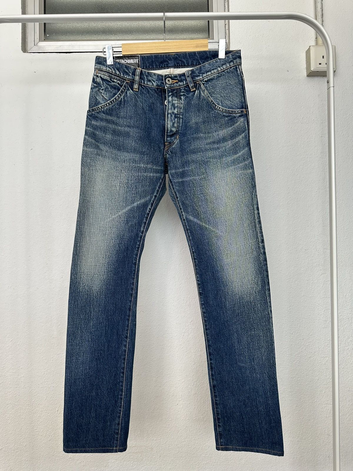 Kazuyuki Kumagai Attachment 00's Attachment stonewash denim jeans Size US 30 / EU 46 - 14 Thumbnail