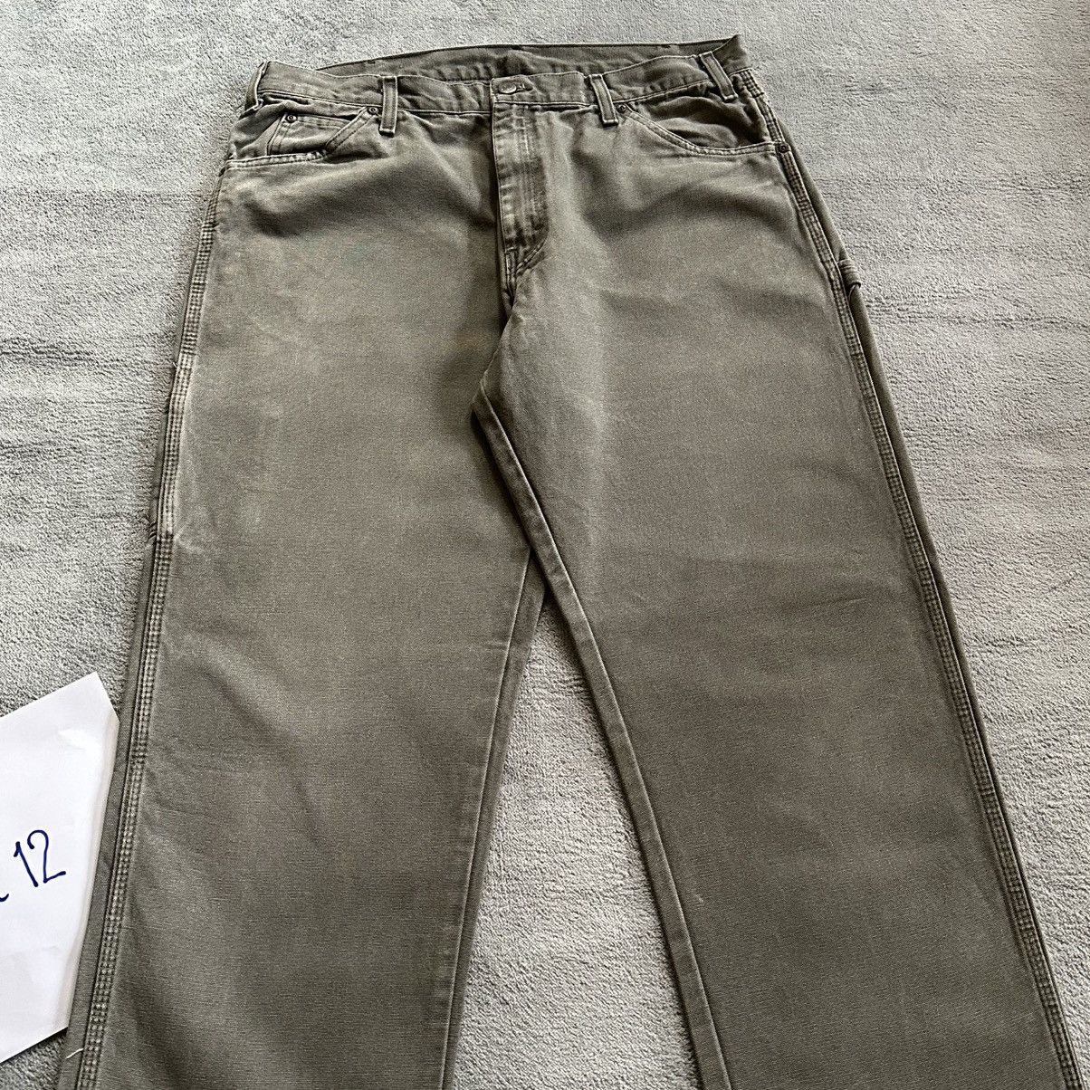 Carhartt × Dickies (36x33) Crazy Vintage Y2K Faded Dickies Carpenter Pants Moss Size US 36 / EU 52 - 6 Thumbnail