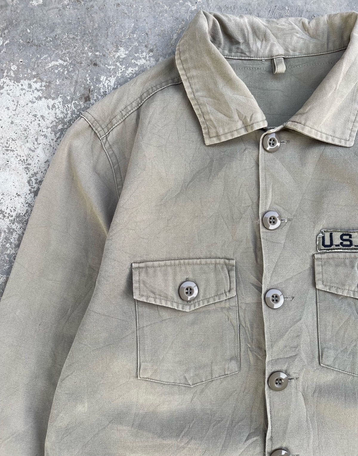 Vintage 🔥Vintage U.S.ARMY Military Shirt Jacket Size US S / EU 44-46 / 1 - 5 Thumbnail