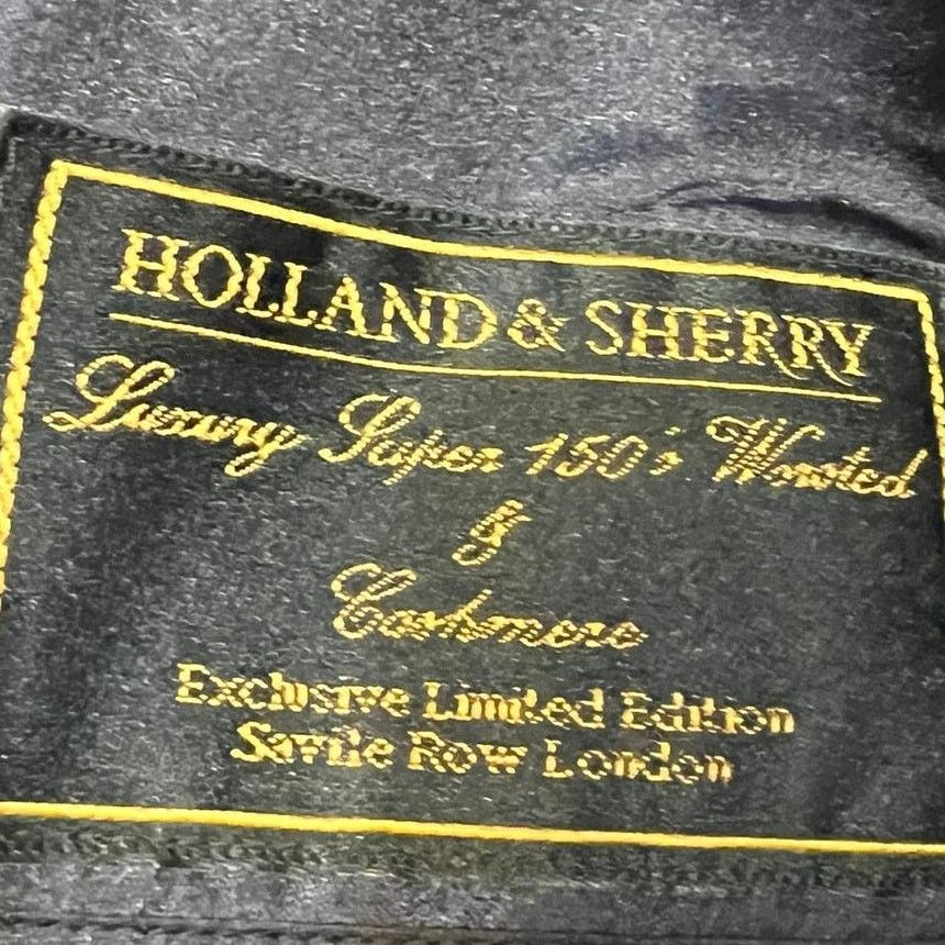 Holland & Sherry Holland Sherry Men Wool Cashmere Blue Blazer Jacket Size 41 Size US M / EU 48-50 / 2 - 4 Thumbnail