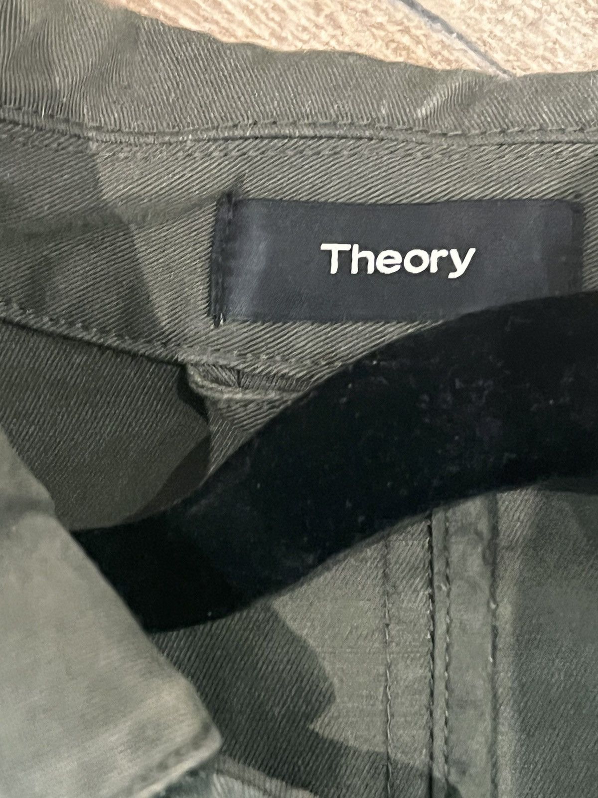 Theory Oversized olive green Jackie ties at the waistline Size L / US 10 / IT 46 - 8 Thumbnail