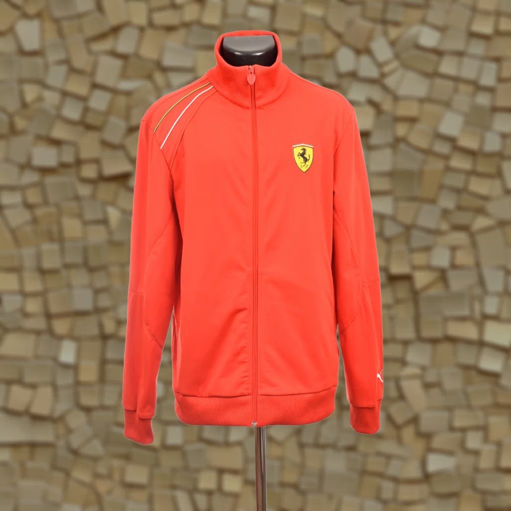Puma DDP Puma Scuderia Ferrari Red Full-Zip Track Jacket 760930 Size L Mens Jacket Track Red Size US L / EU 52-54 / 3 - 1 Thumbnail