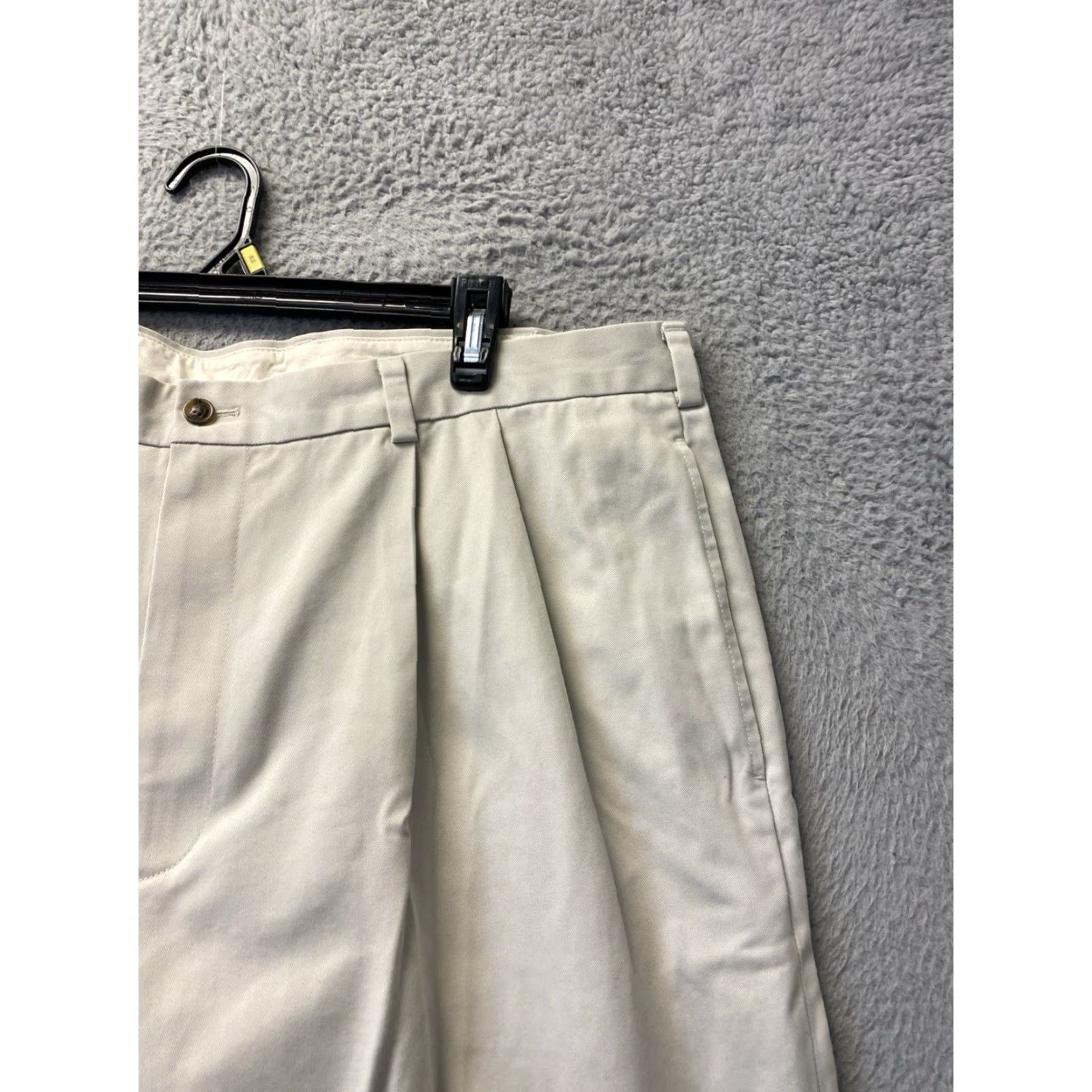 Brooks Brothers Brooks Brothers Chino Pants Mens 42x32 Khaki Elliot Fit Flat Front Regular Zip Button Pockets Dress Casual Mens Size US 42 / EU 58 - 4 Thumbnail