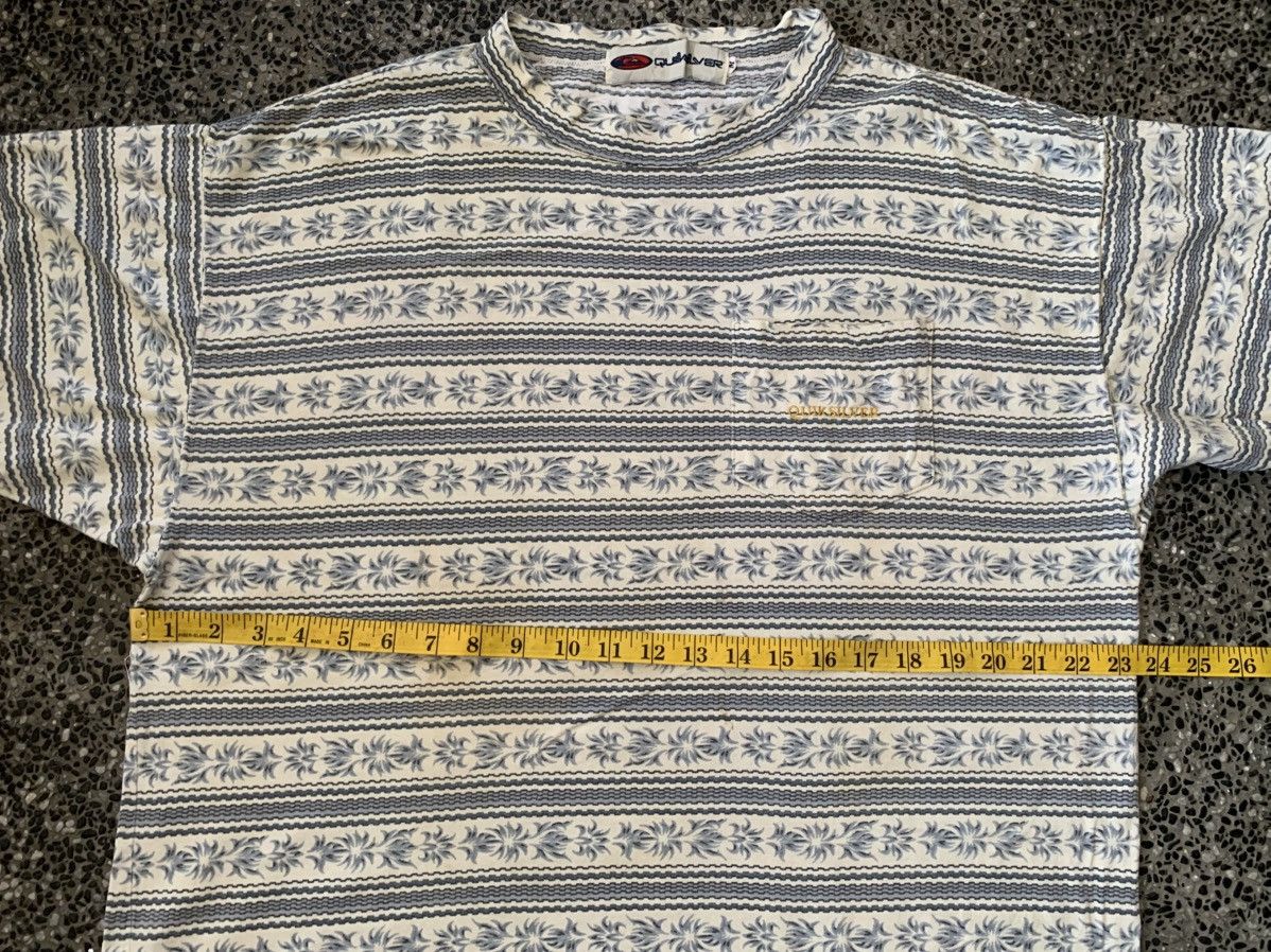 Quiksilver Vintage 90s Quiksilver Striped Surf / Surfing T shirt Size US M / EU 48-50 / 2 - 9 Thumbnail