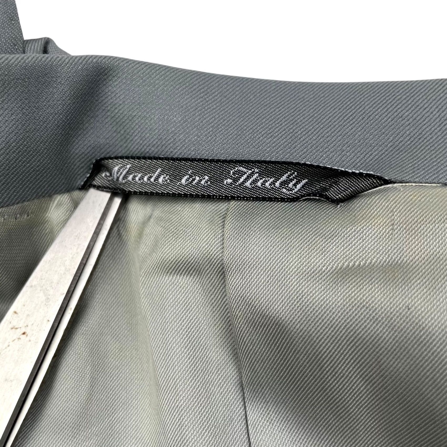 Canali Canali Men's Blazer Wool 2-Button Navy Sage Green 40R Italy Size 40R - 6 Thumbnail