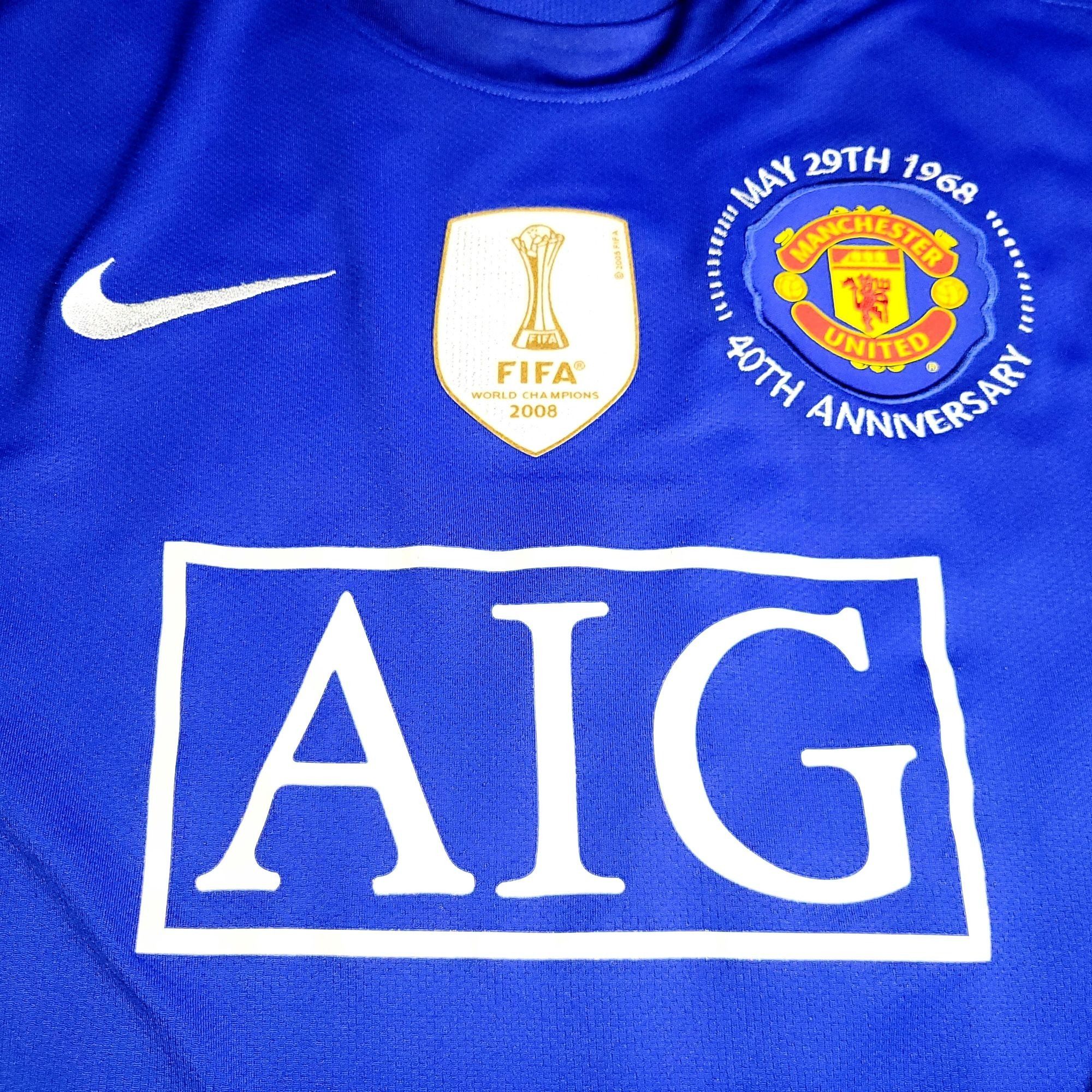 Nike Ronaldo Manchester United 2008 2009 Away Soccer Jersey M Size US M / EU 48-50 / 2 - 3 Thumbnail