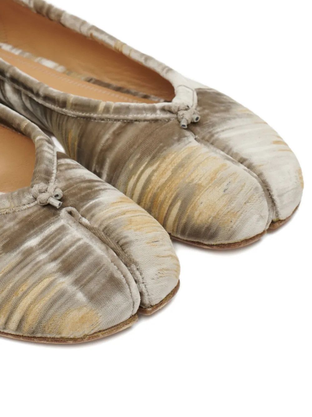Maison Margiela o1w1db10526 Tabby Toe Flats in Beige/Multi Size US 10 / IT 40 - 4 Thumbnail