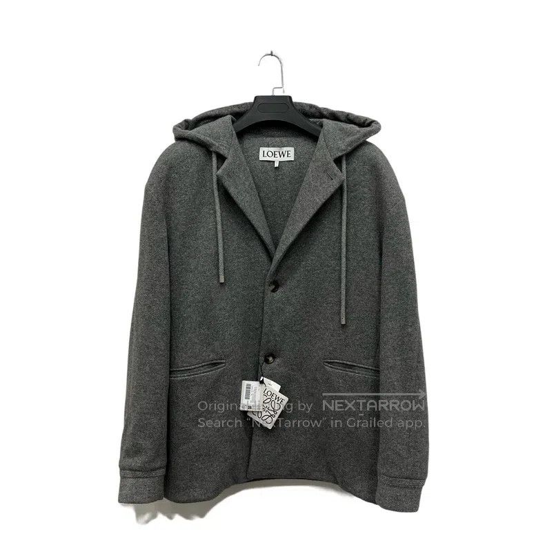 Loewe Loewe Cashmere blend leather brand embroidery logo jacket Size US M / EU 48-50 / 2 - 2 Thumbnail