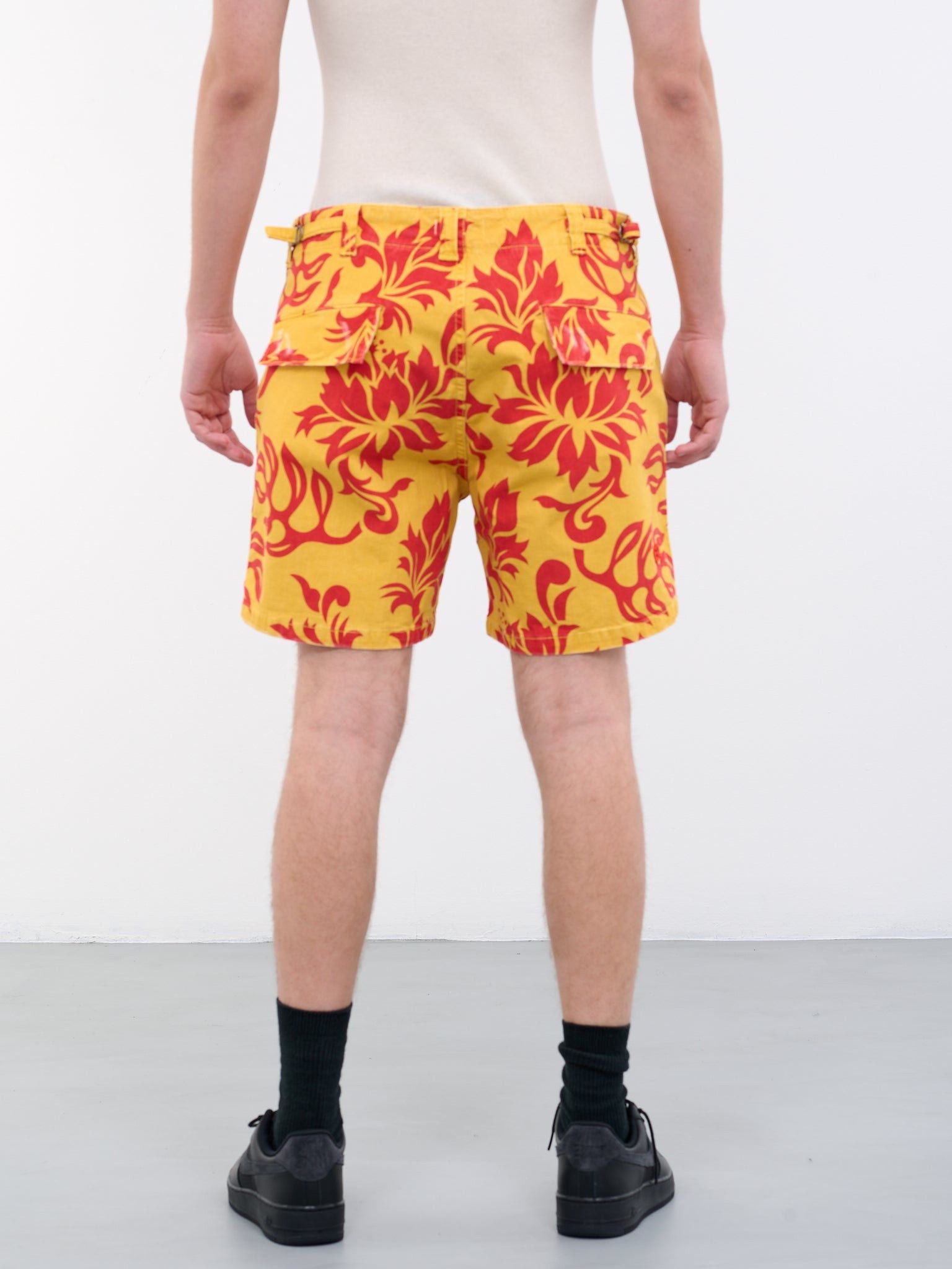 ERL o1y0125 Denim Short in Yellow/Red Size US 30 / EU 46 - 7 Thumbnail