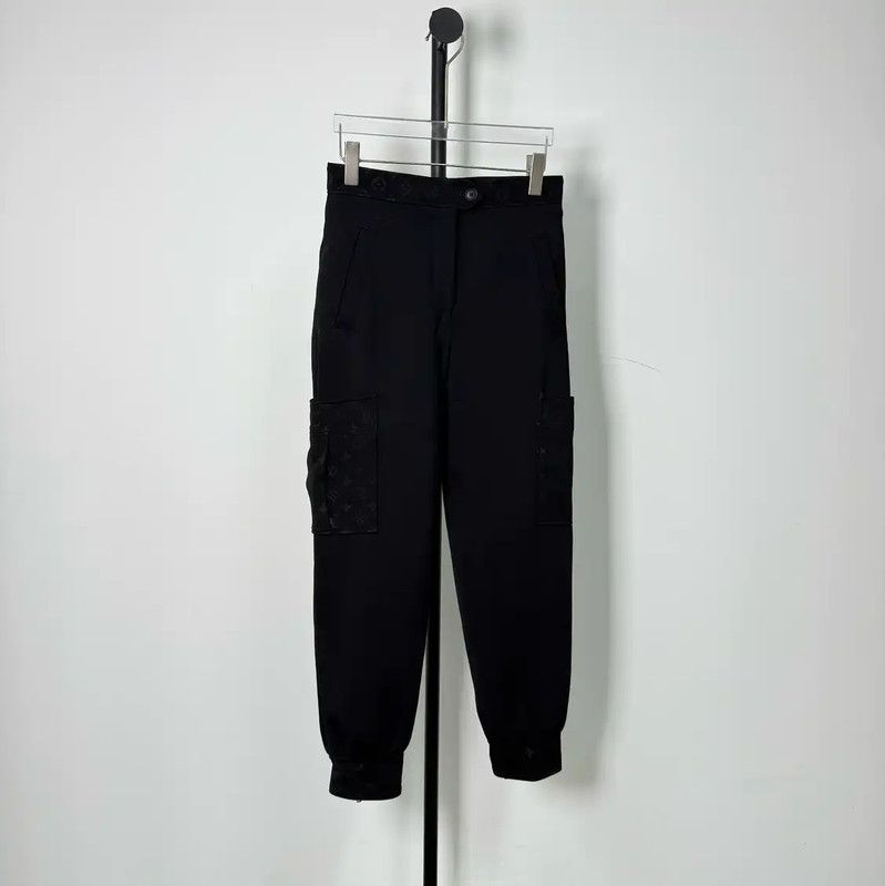 Louis Vuitton Louis Vuitton Black Women's Casual Pants 0089 Size 23" - 1 Thumbnail