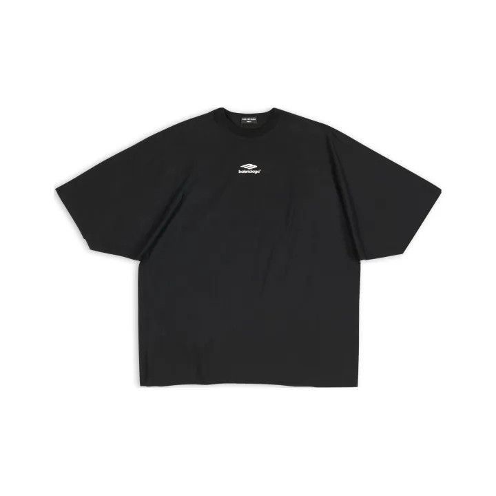 BALENCIAGA◆Tシャツ/XS/コットン/BLK/JP57 2021 00908 Balenciaga Balenciaga JP57 2021 B Flame Logo Oversized T