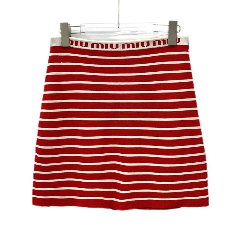 Miu Miu Miu Miu Colorful Striped A-Line Skirt 0089 Size 23" - 1 Thumbnail