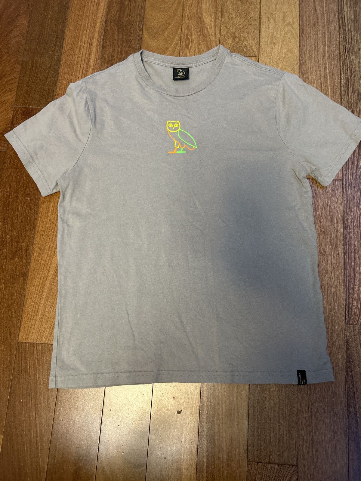 Octobers Very Own Beige OVO T-Shirt, Colourful Owl | Grailed