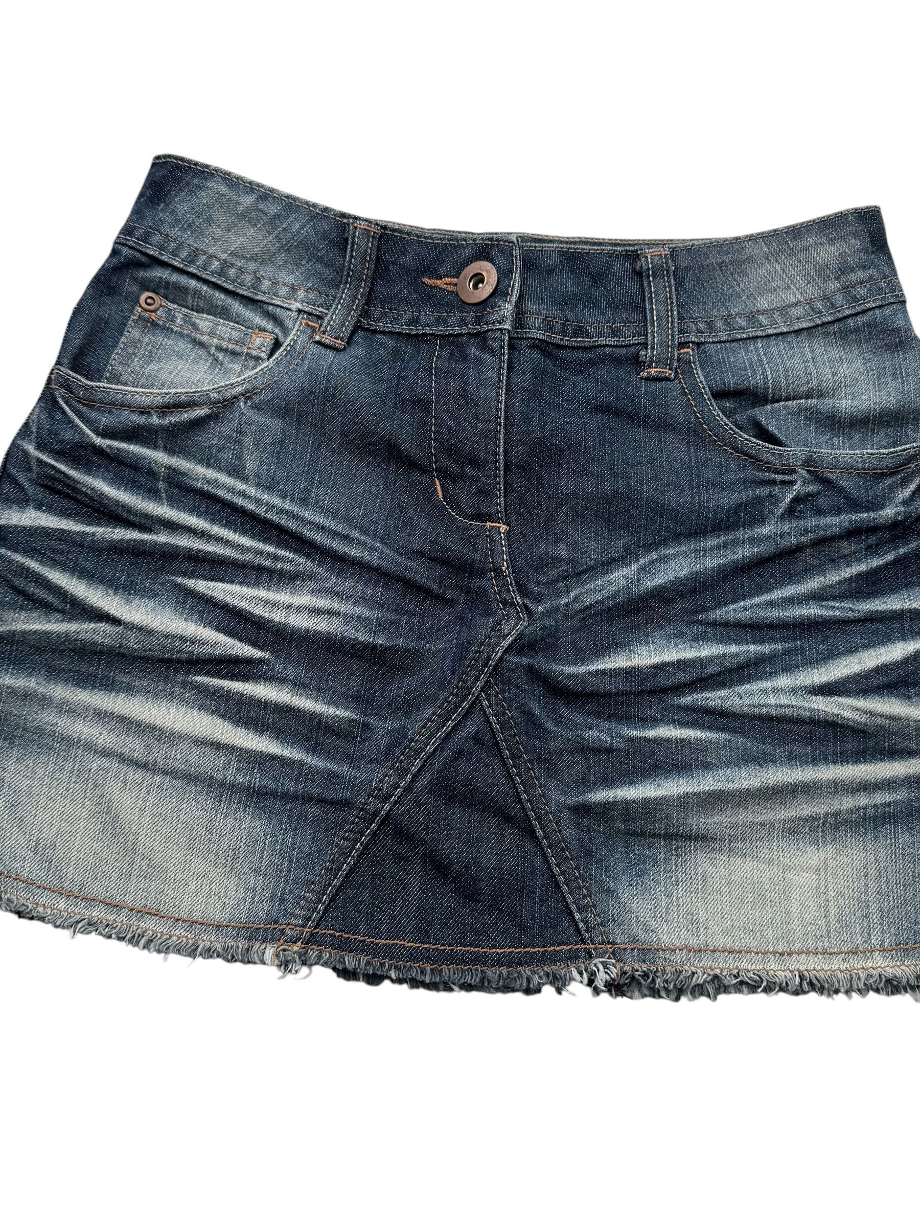 Japanese Brand Vintage Mini Skirt W167(V9) Size 25" / US 0 / IT 36 - 2 Thumbnail