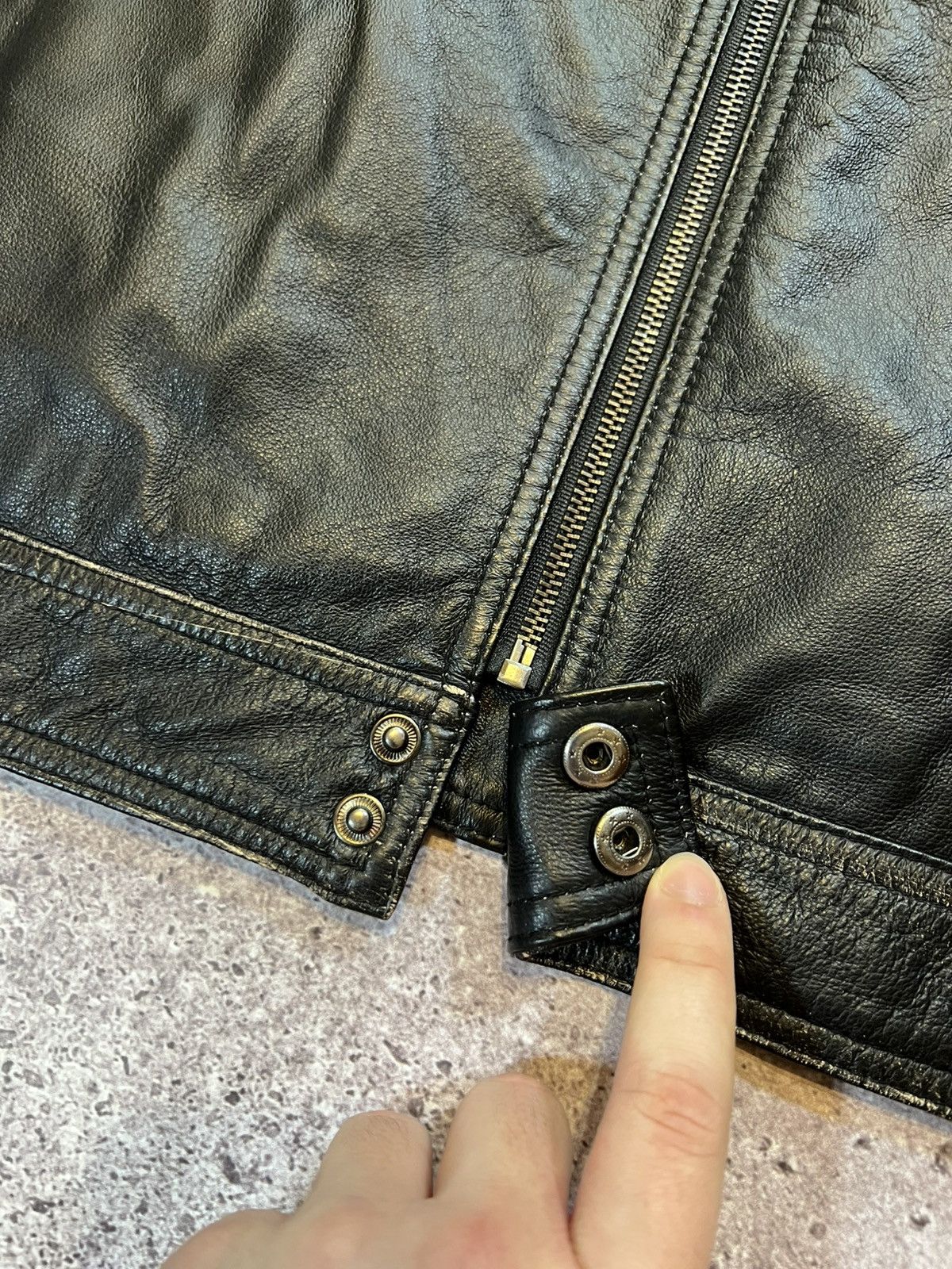 Genuine Leather VTG Rare Army Air Force Military Pilot Leather Jacket Size US XL / EU 56 / 4 - 8 Thumbnail