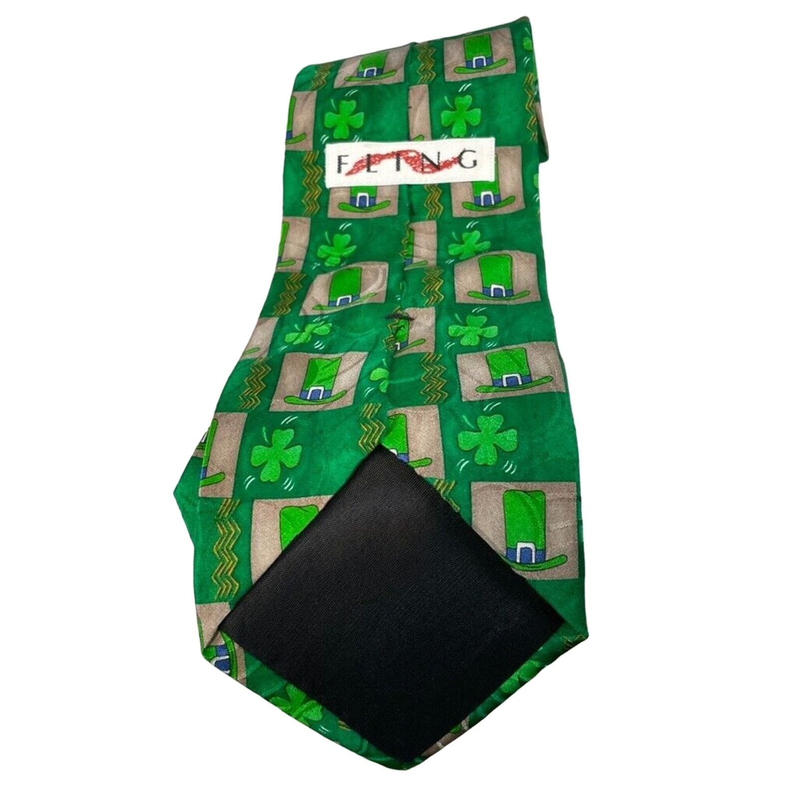 Vintage Vintage Novelty St. Patrick's Day Men's Necktie by Fling Size ONE SIZE - 2 Thumbnail