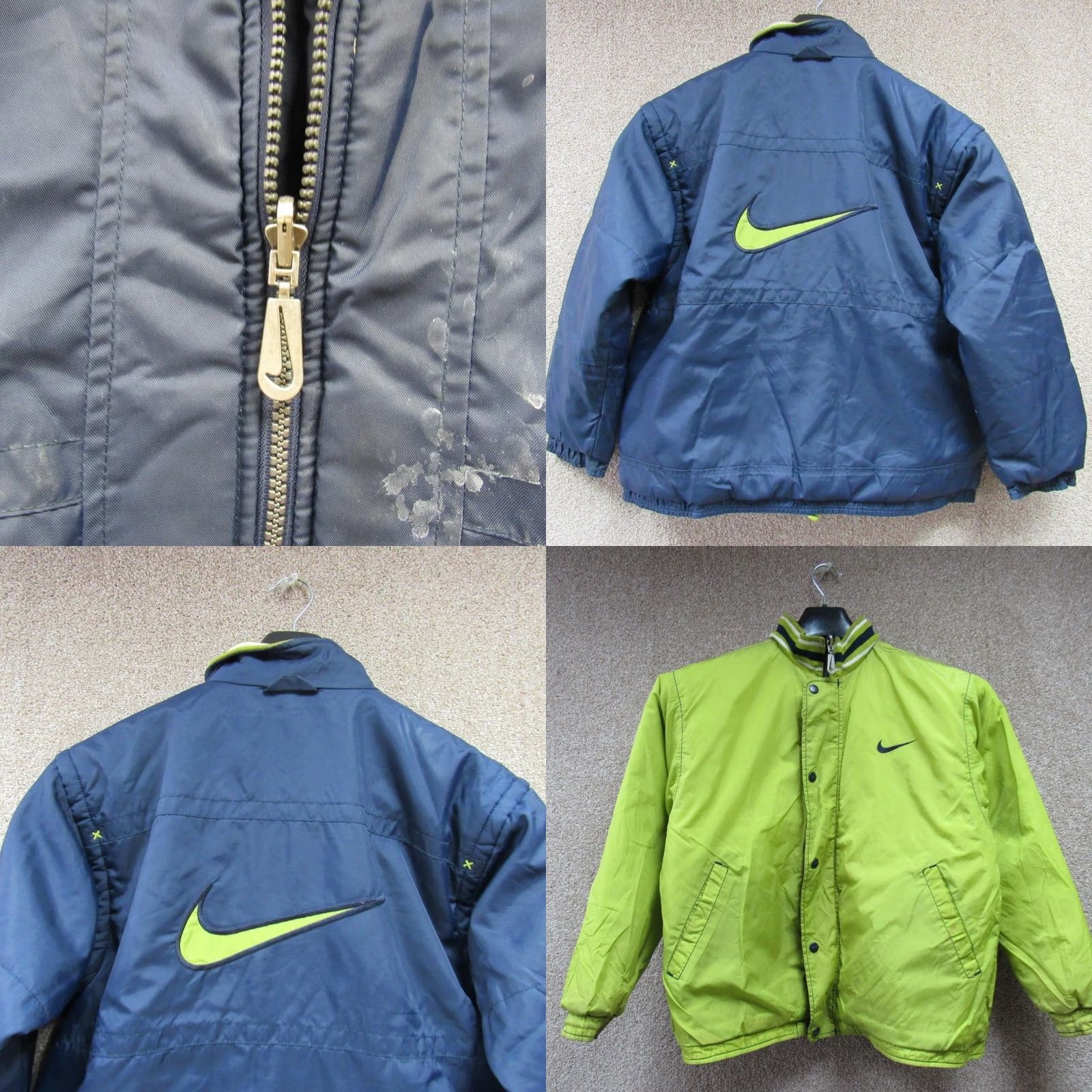 Nike VINTAGE MENS NIKE REVERSIBLE Jacket SIZE S JC6214 Multicoloured All Seasons Mens Jacket Size US XXS / EU 40 - 8 Thumbnail