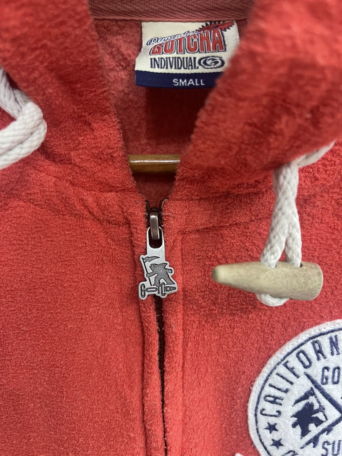 Gotcha Vtg GOTCHA "Remember Your Roots" Terry Cloth Zip Hoodie Size S / US 4 / IT 40 - 5 Thumbnail